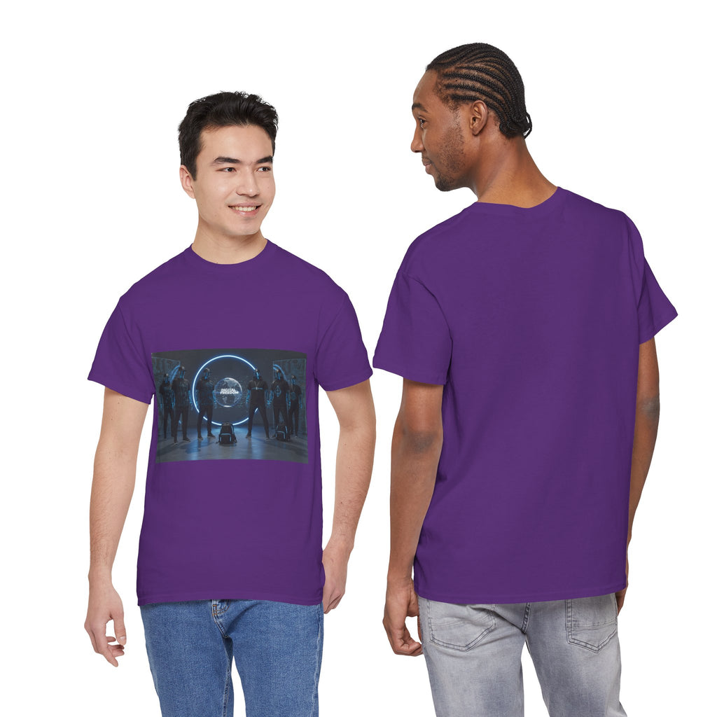 Sci‑Fi Portal Graphic Tee — Futuristic Neon Crew T-Shirt