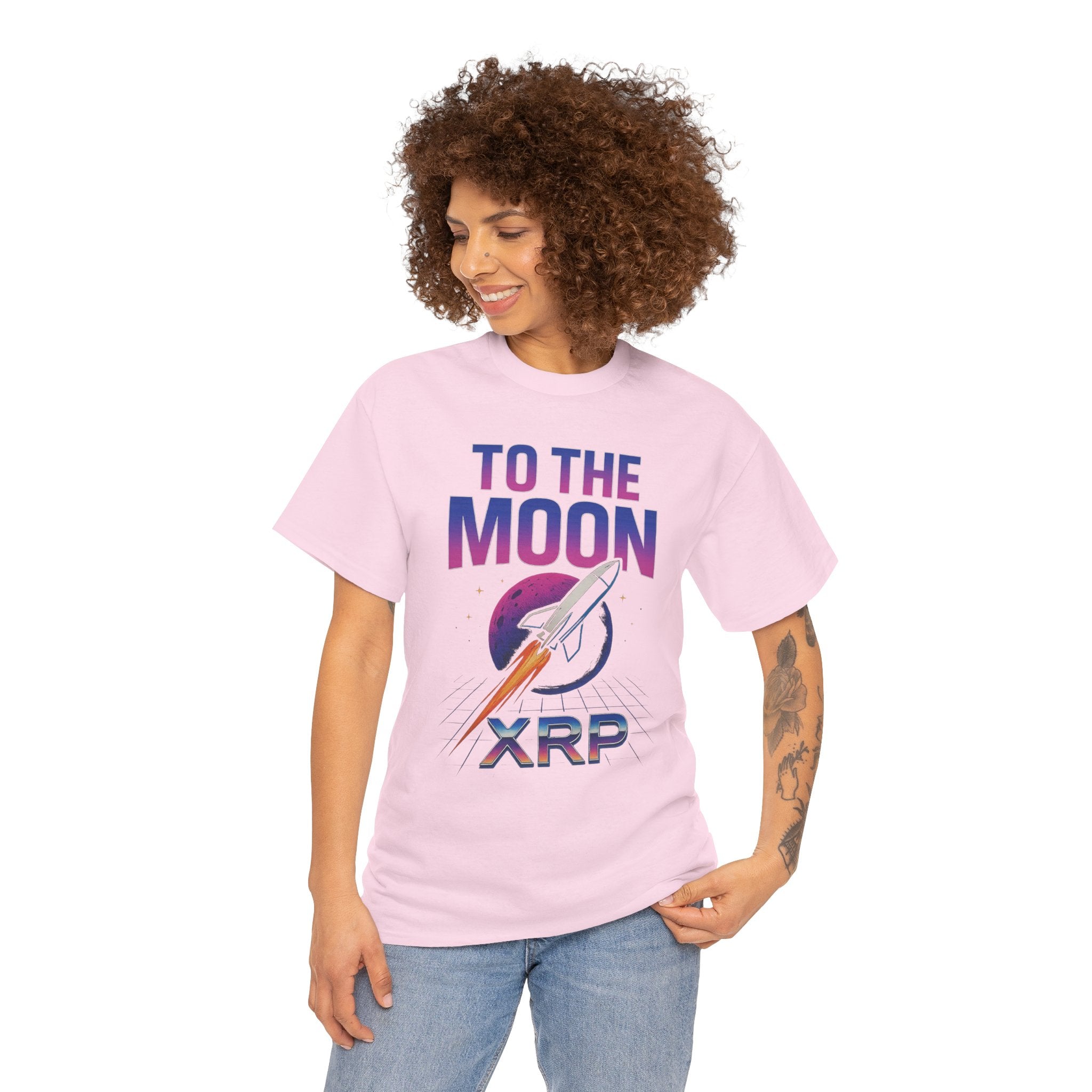 XRP 'To The Moon' T-Shirt — Crypto Investor Rocket Tee