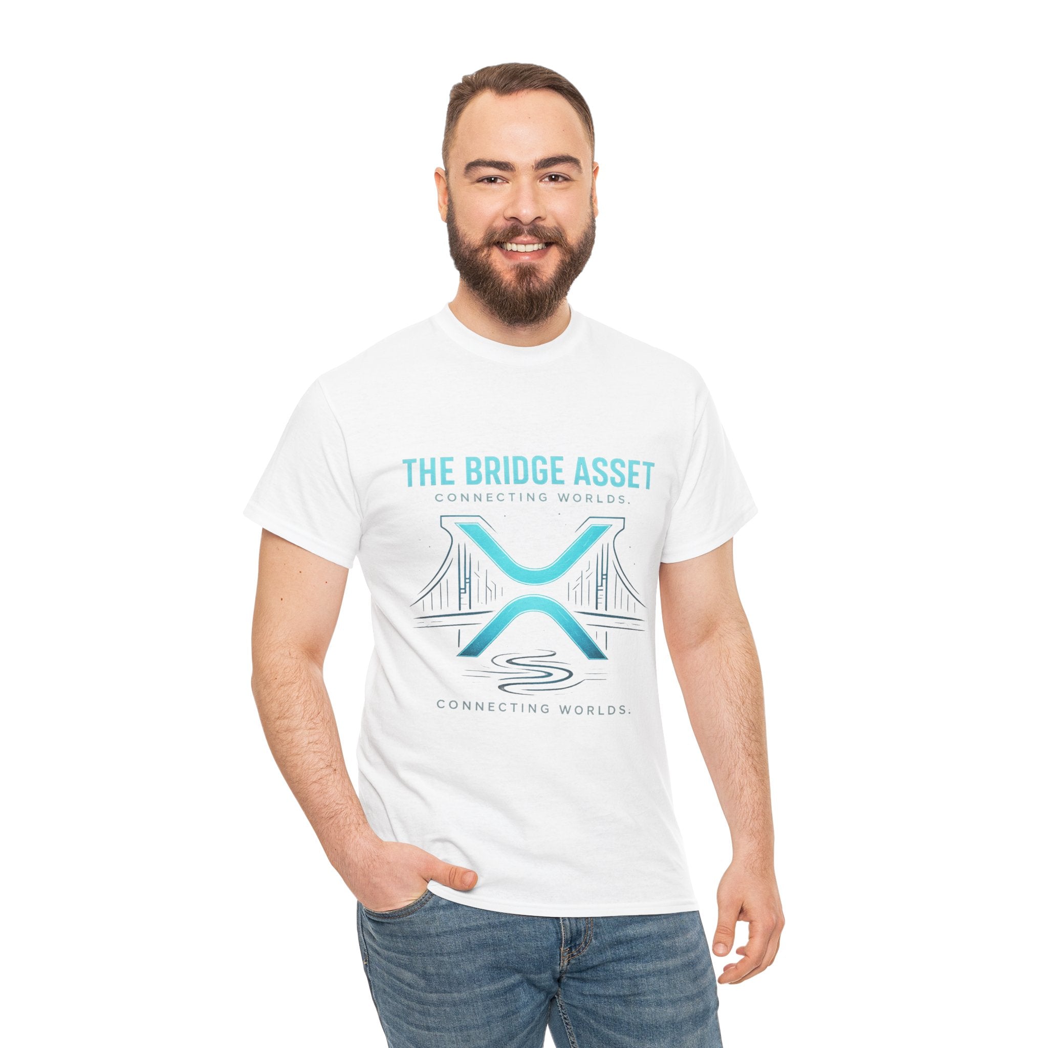 The Bridge Asset Tee – 'Connecting Worlds' Crypto Ripple X Logo T-Shirt