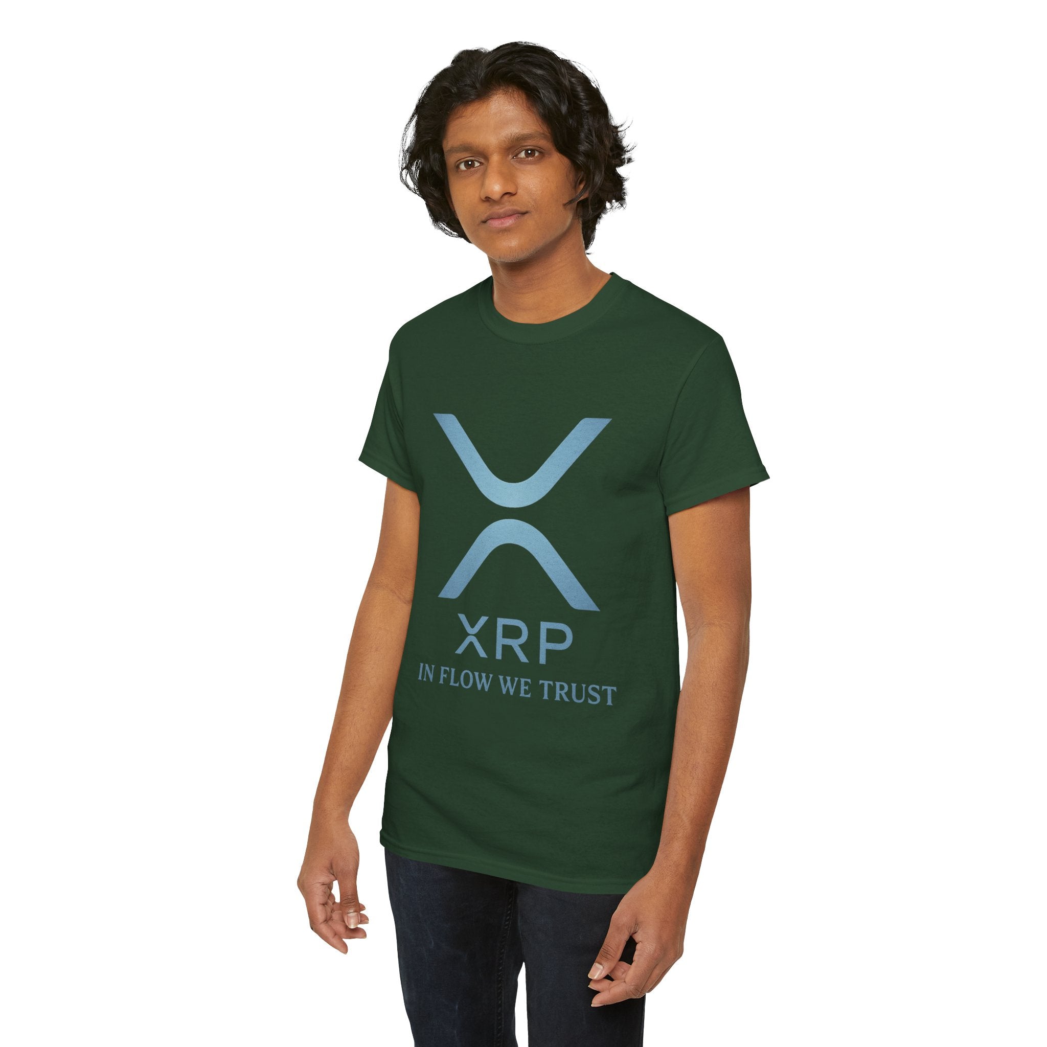 XRP Crypto Tee — "In Flow We Trust" Ripple Logo T-Shirt