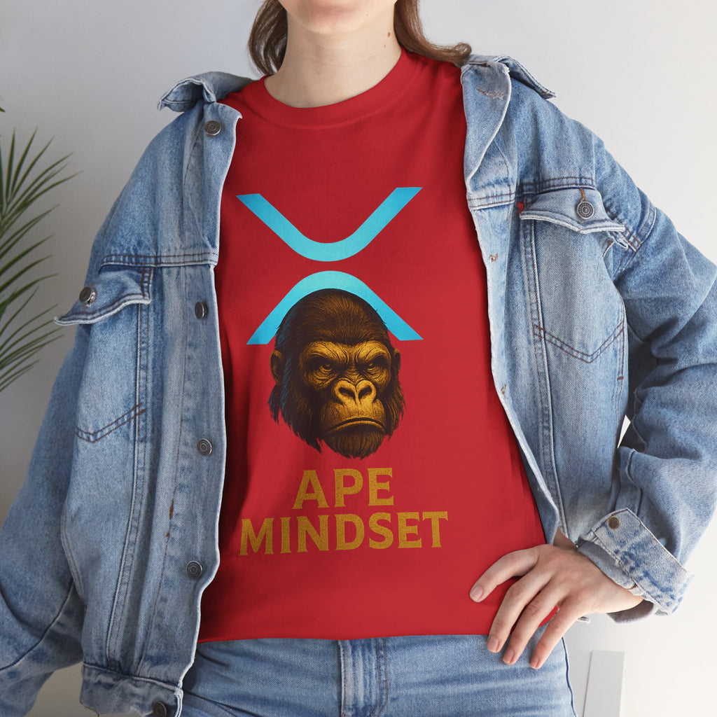 Ape Mindset T-Shirt — Crypto XRP Ape Graphic Tee