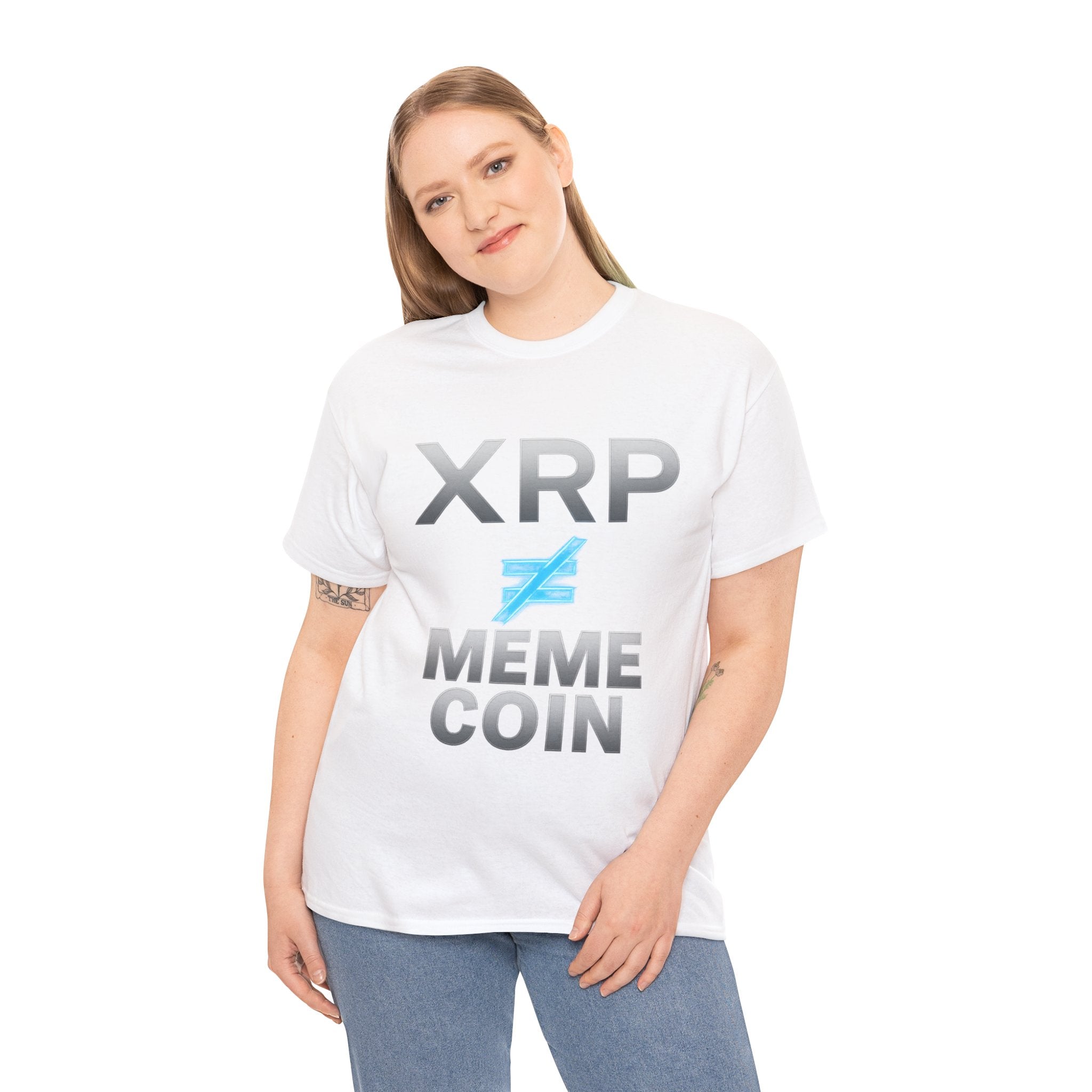 XRP ≠ Meme Coin T-Shirt — Crypto Investor Statement Tee