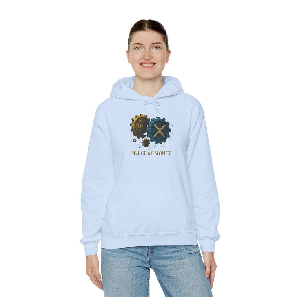 Merge of Money Hoodie — Financial Gears Graphic Pullover