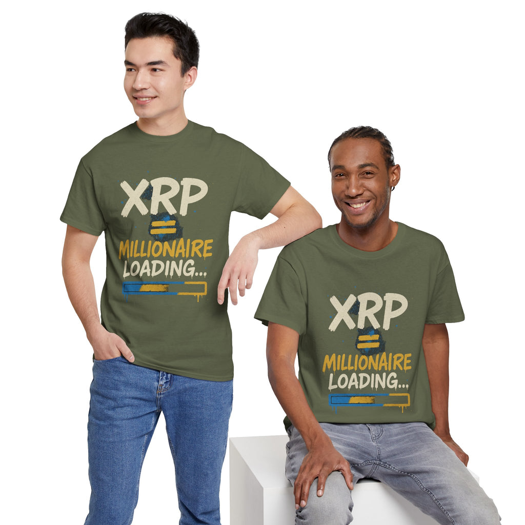 XRP Millionaire Loading T-Shirt — Crypto Investor Progress Tee