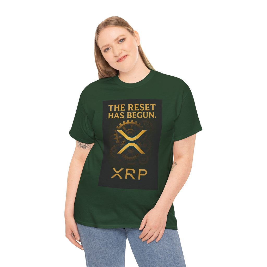 XRP Crypto Tee — "The Reset Has Begun" Bitcoin Alternative Shirt