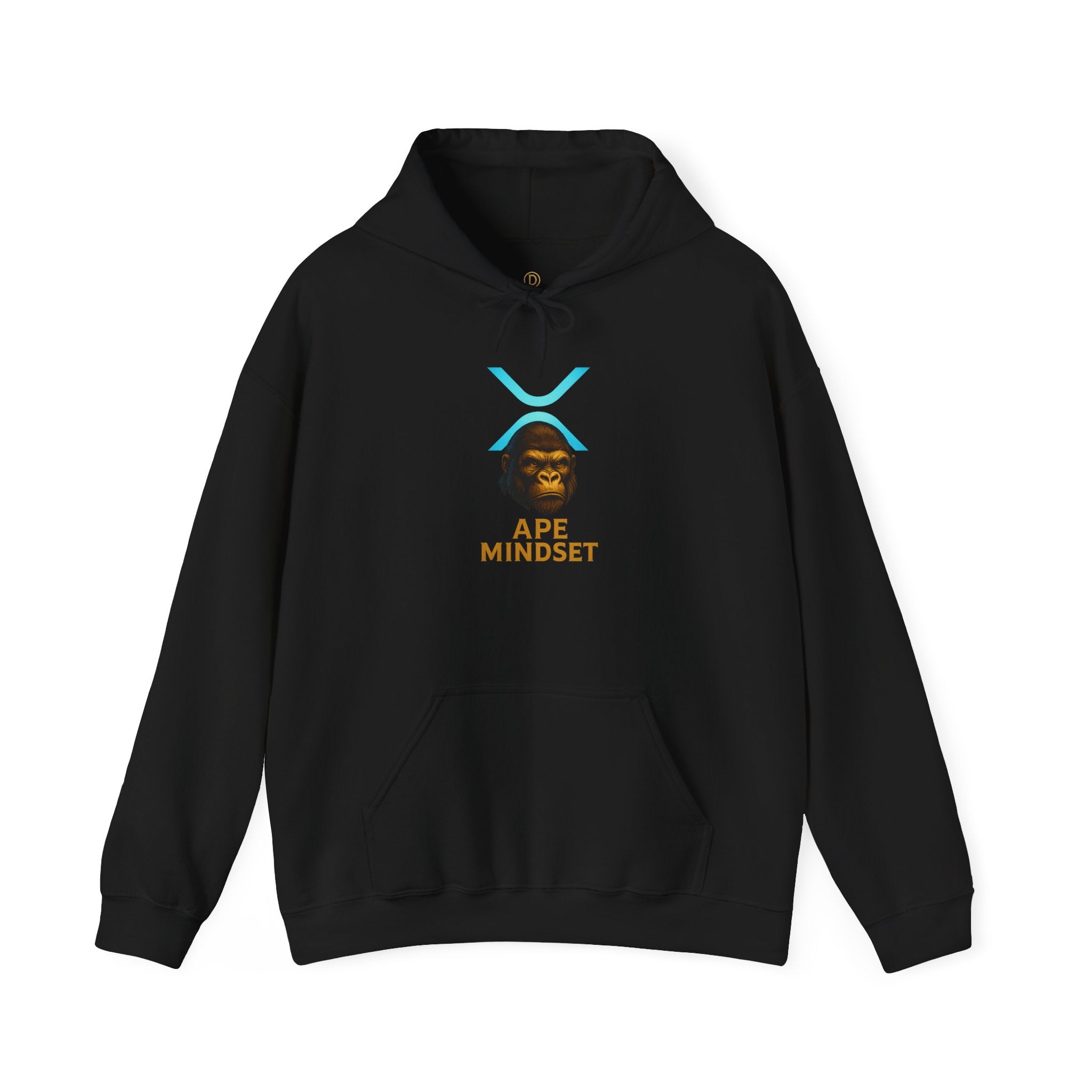 Ape Mindset Hoodie — Crypto XRP Logo Gorillaz Graphic Sweatshirt