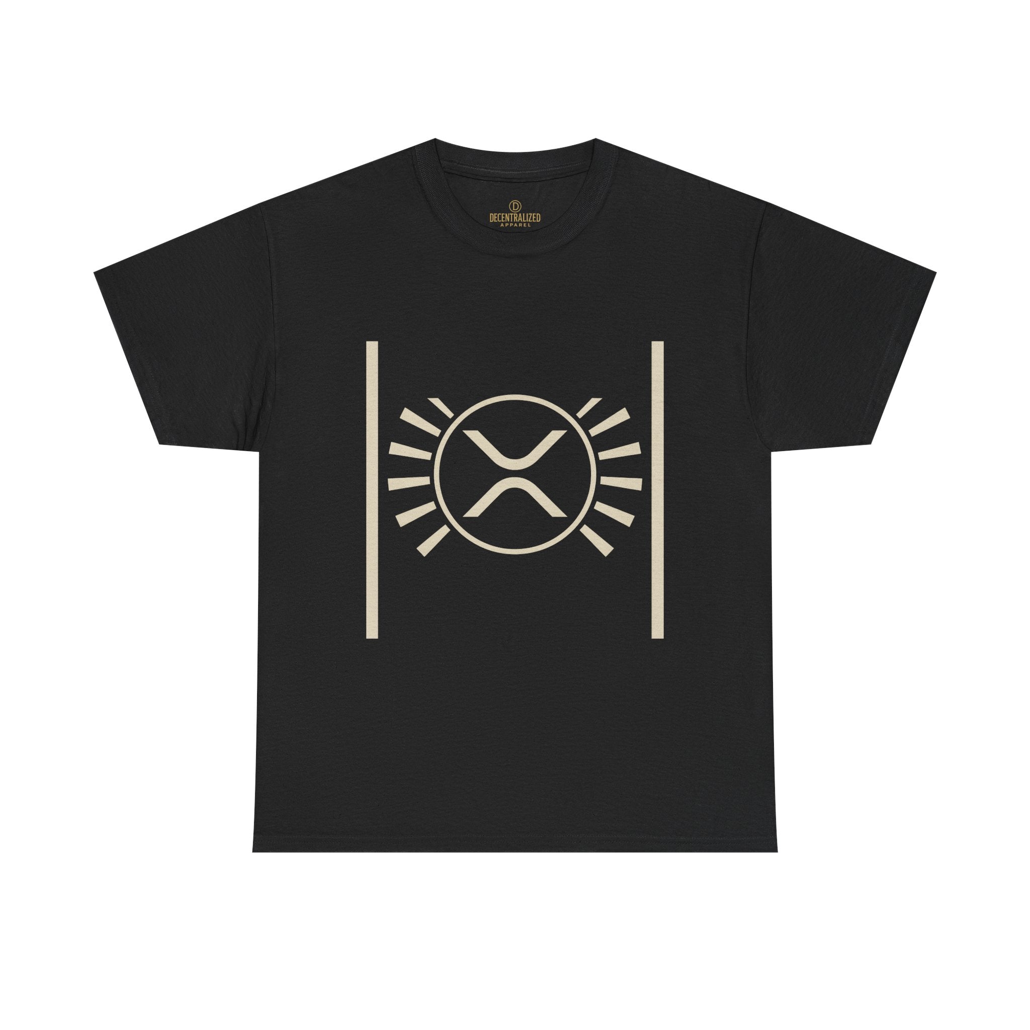 XRP Sun Logo T‑Shirt — Minimal Crypto Ripple Tee