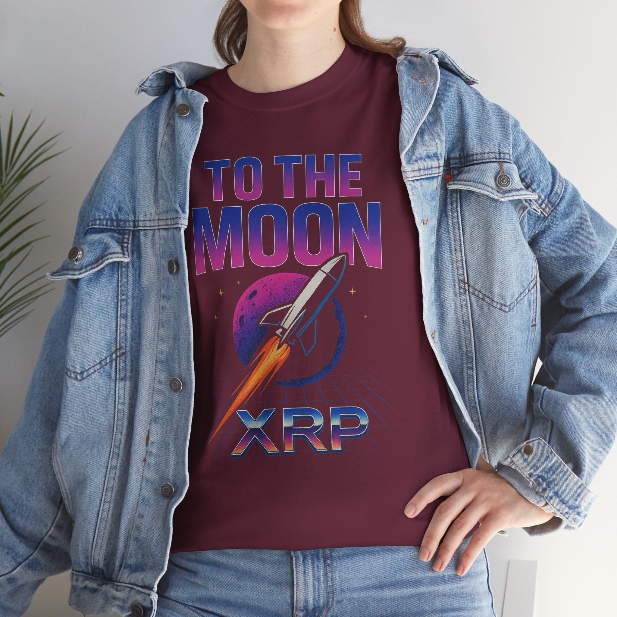 XRP 'To The Moon' T-Shirt — Crypto Investor Rocket Tee