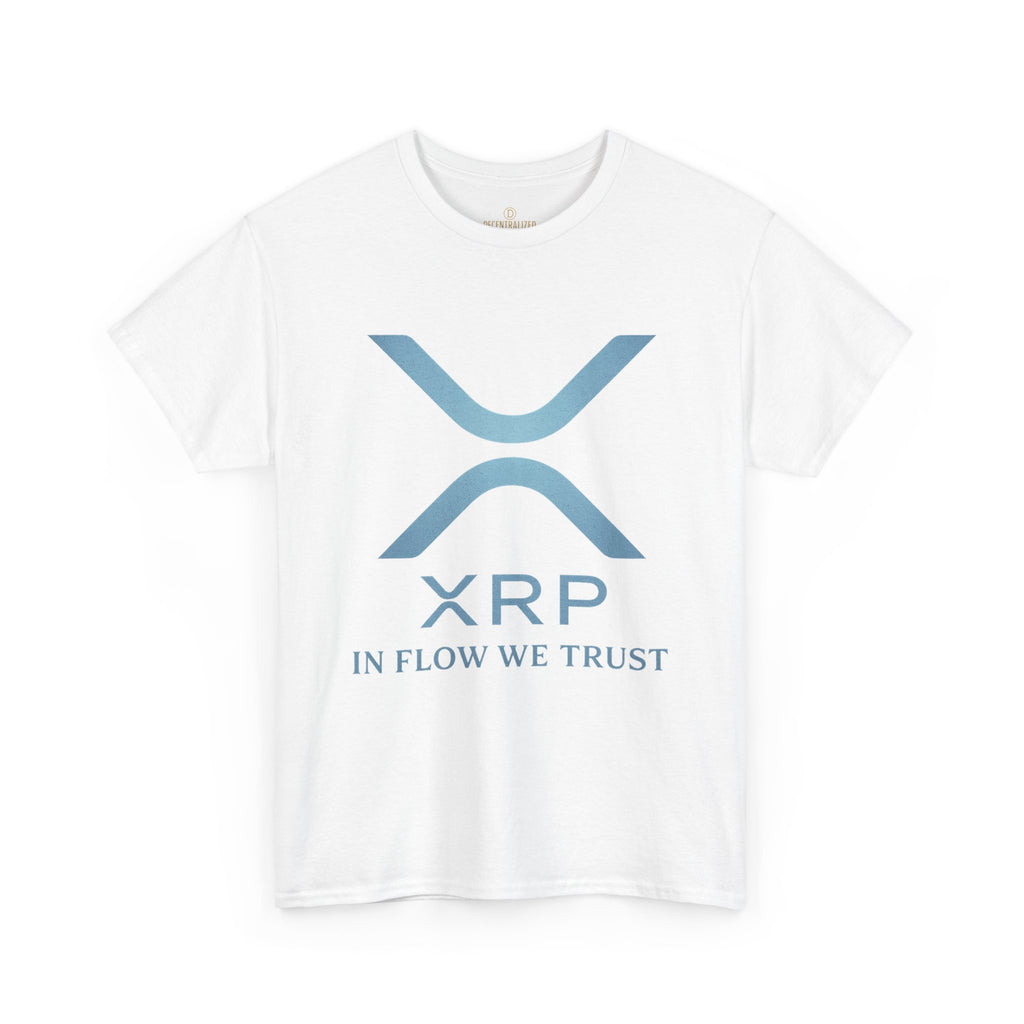 XRP Crypto Tee — "In Flow We Trust" Ripple Logo T-Shirt