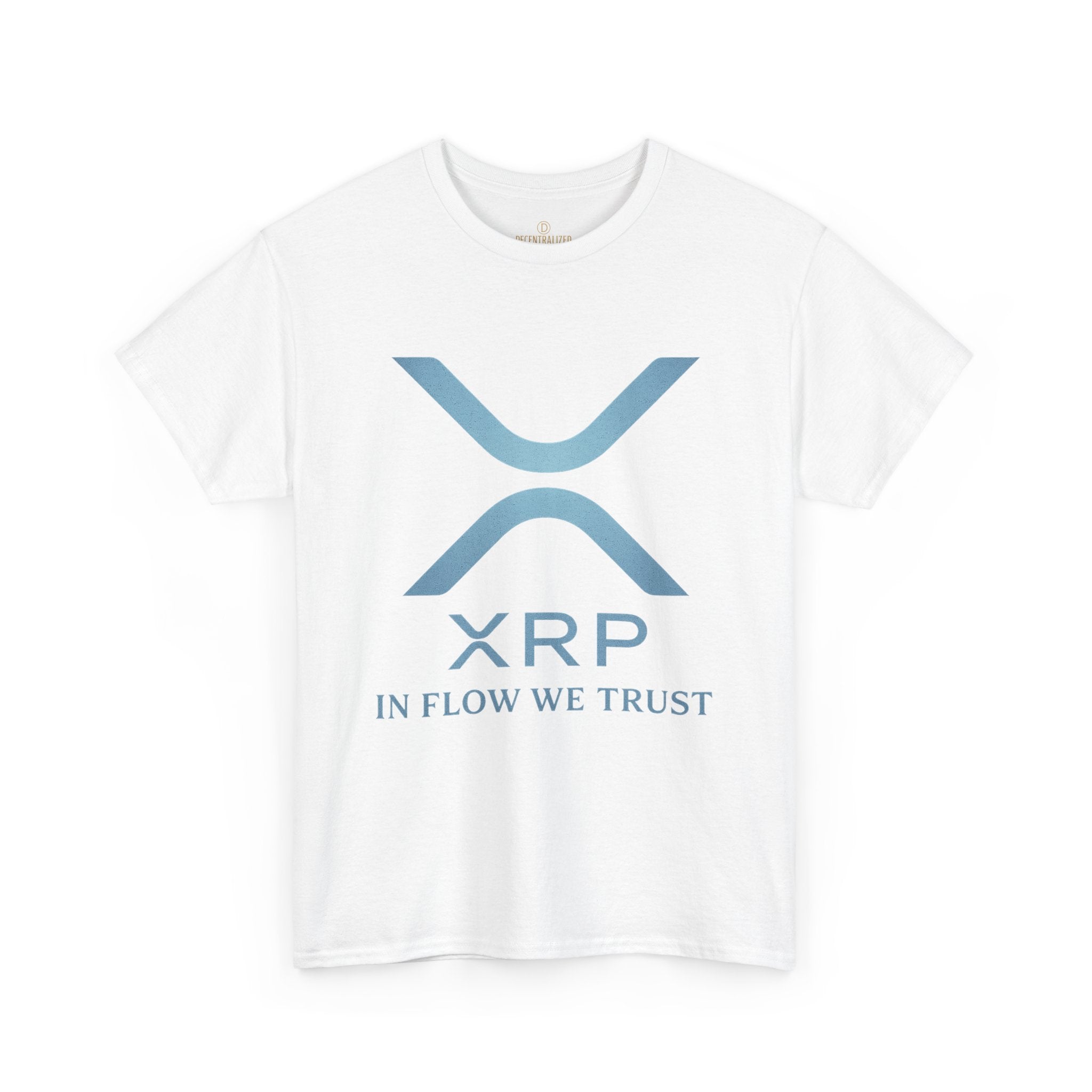 XRP Crypto Tee — "In Flow We Trust" Ripple Logo T-Shirt