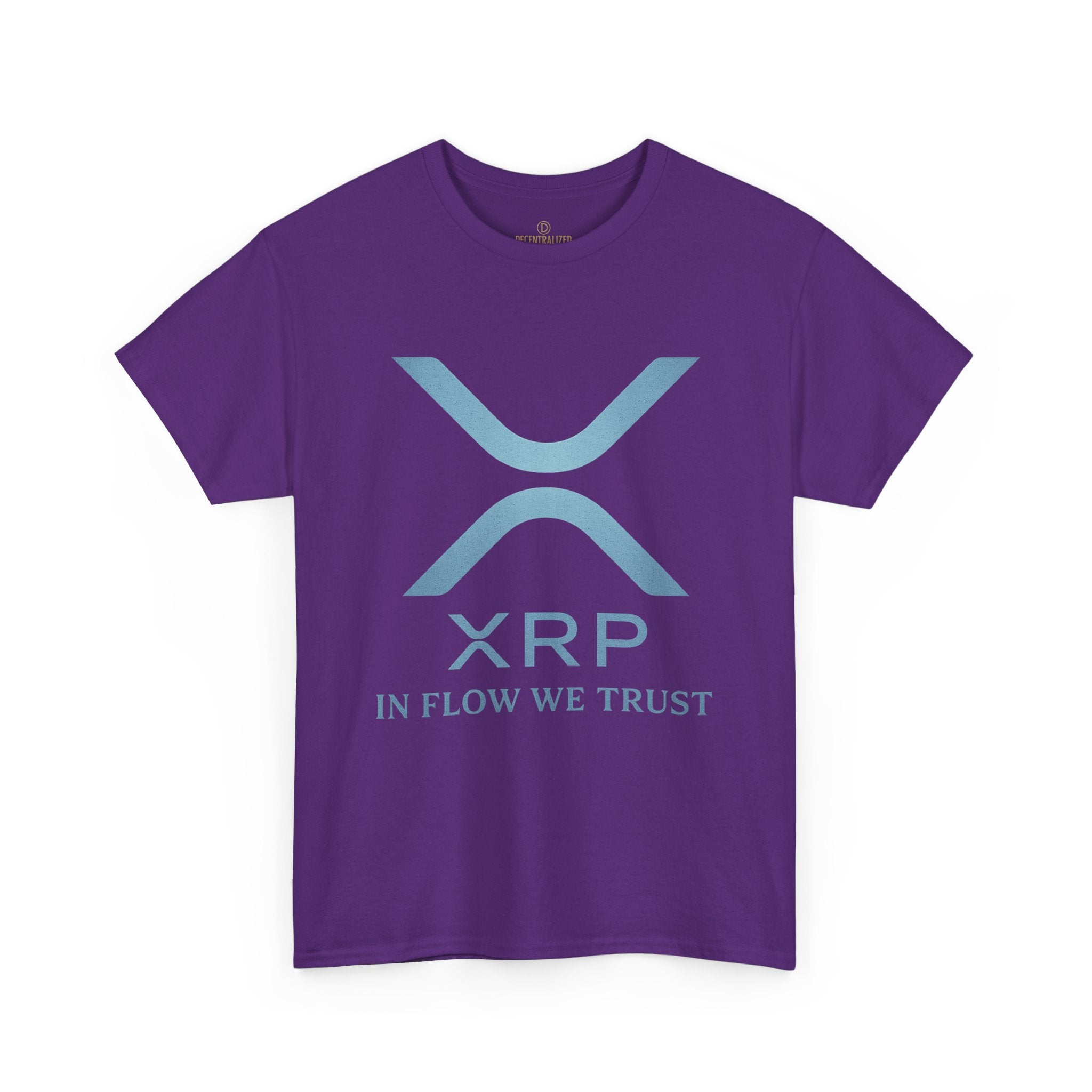 XRP Crypto Tee — "In Flow We Trust" Ripple Logo T-Shirt