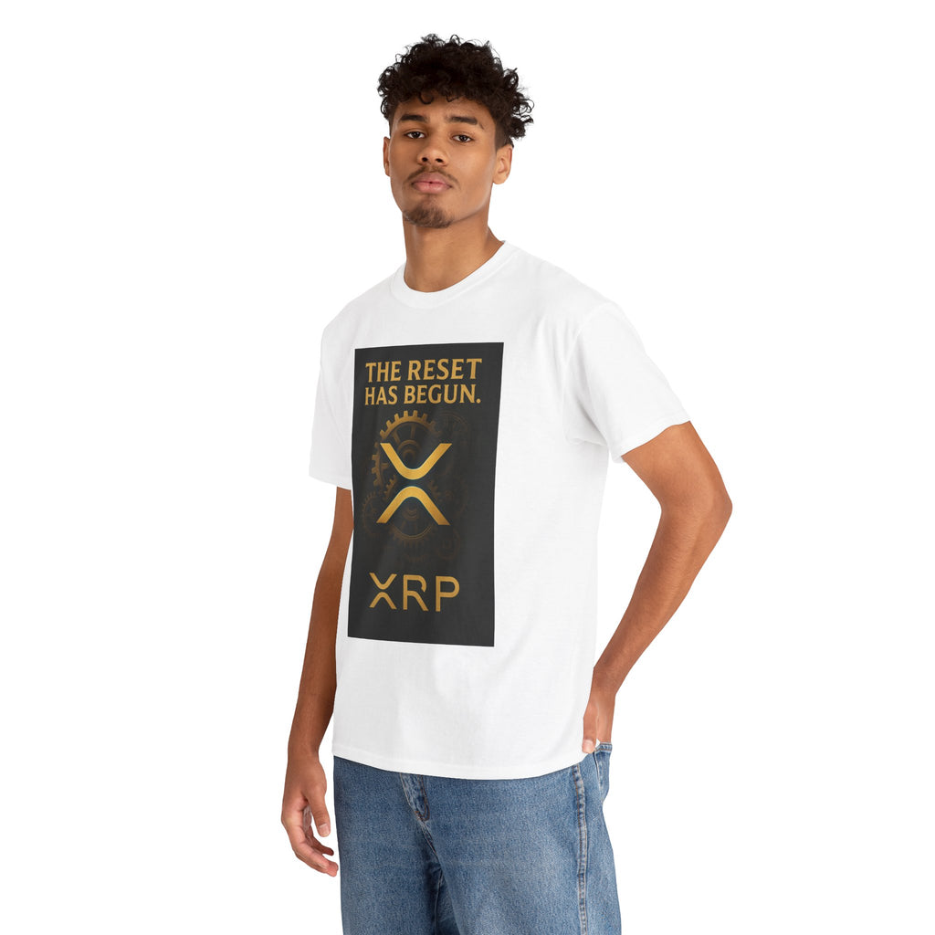 XRP Crypto Tee — "The Reset Has Begun" Bitcoin Alternative Shirt