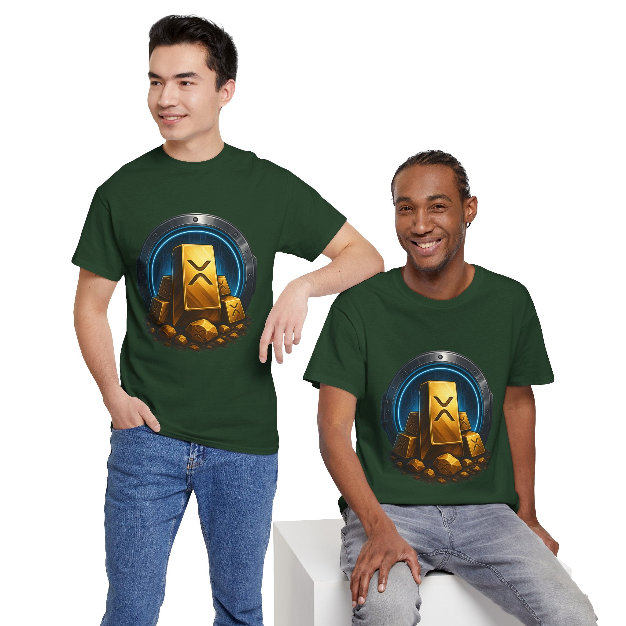 Crypto Gold Bars T-Shirt — Ripple (XRP) Stack Graphic Tee