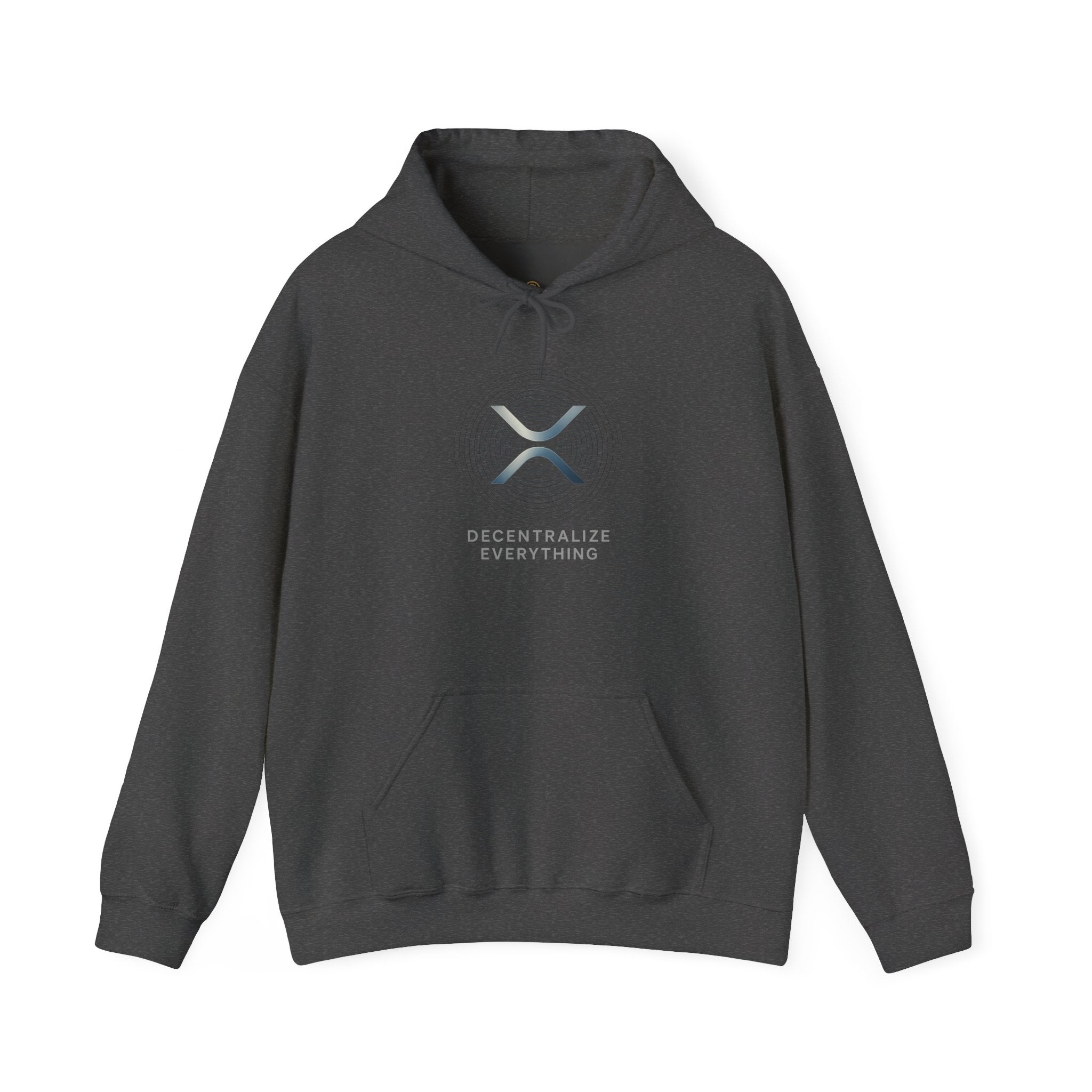 XRP 'Decentralize Everything' Hoodie — Minimal Crypto Logo Pullover
