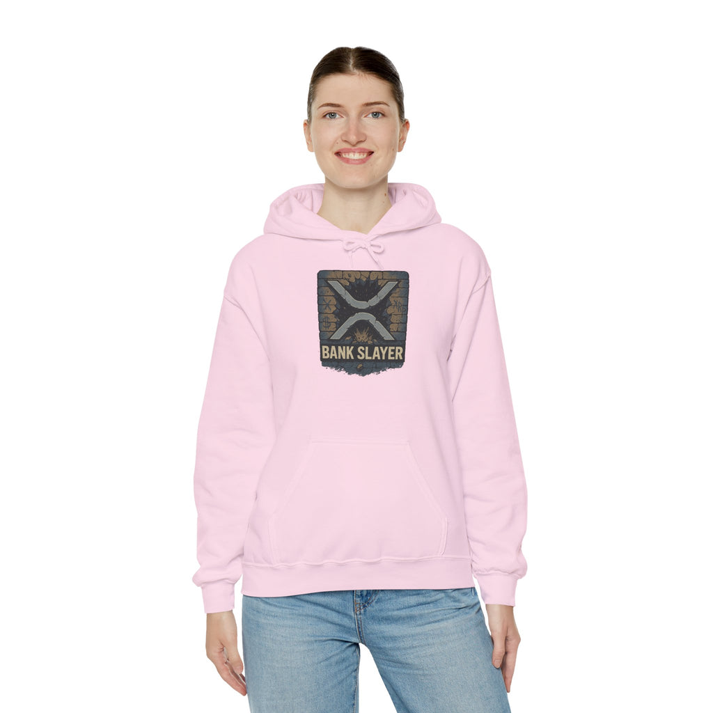 Bank Slayer Hoodie - Vintage Tactical Crest Graphic Sweatshirt