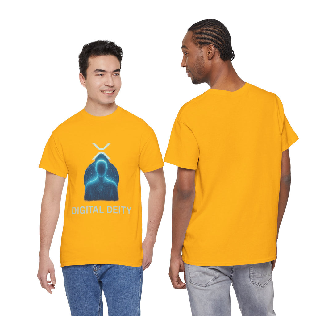 Digital Deity T‑Shirt — Futuristic Neon Tech Hoodie Tee