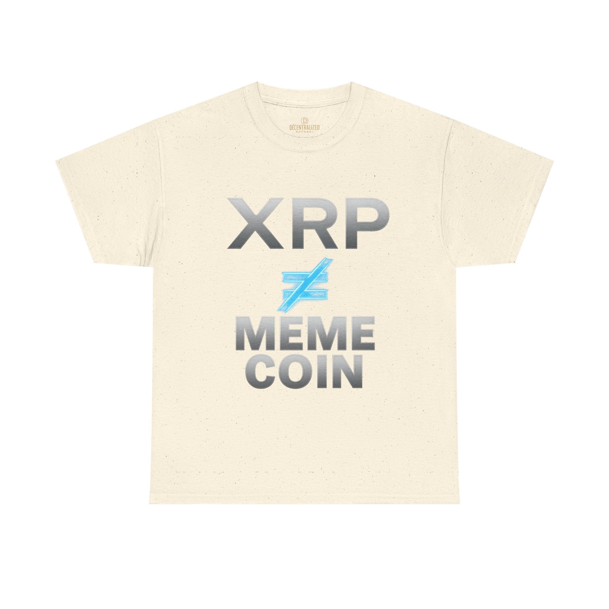 XRP ≠ Meme Coin T-Shirt — Crypto Investor Statement Tee