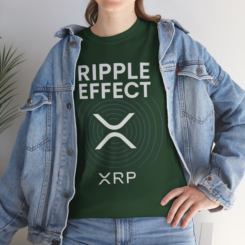 Ripple Effect XRP Tee — Minimal Cryptocurrency Logo T-Shirt