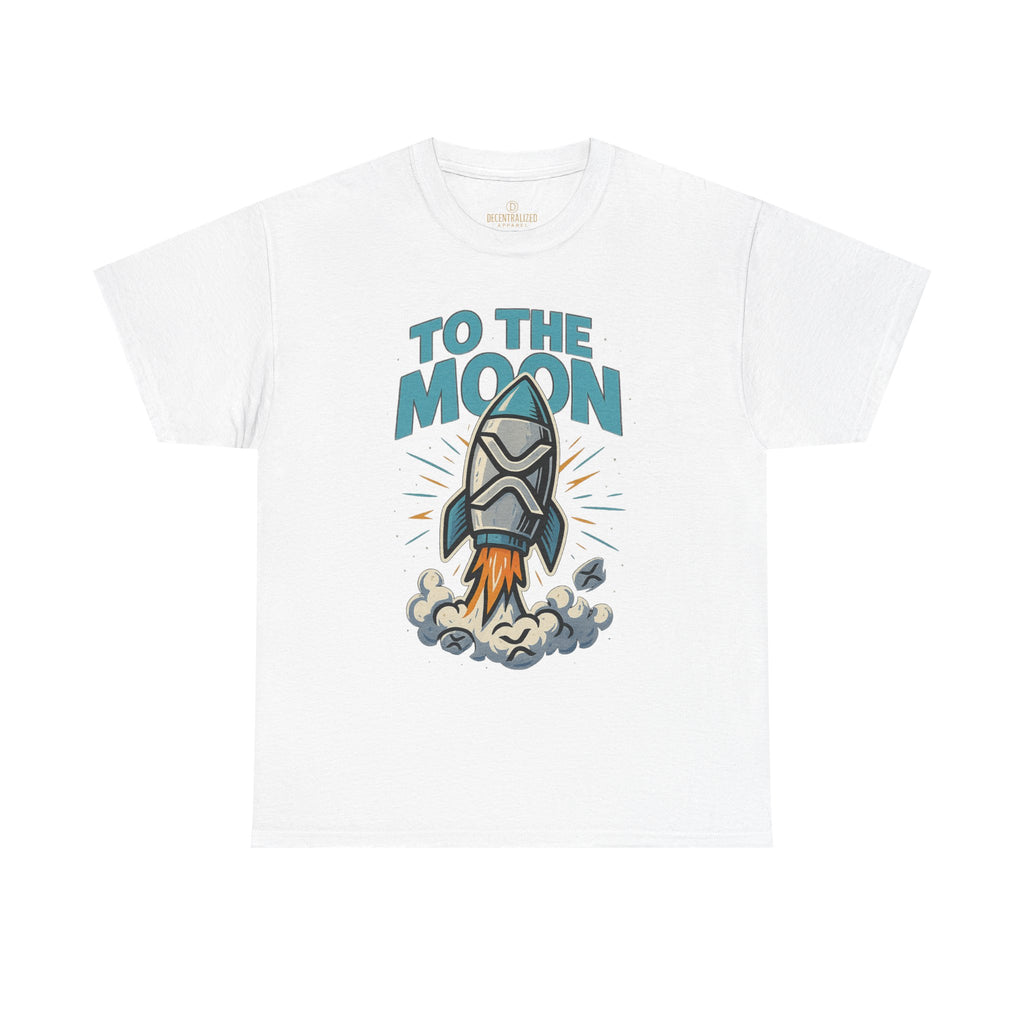 To The Moon Rocket T-Shirt — Space Graphic Tee for Crypto & Space Enthusiasts
