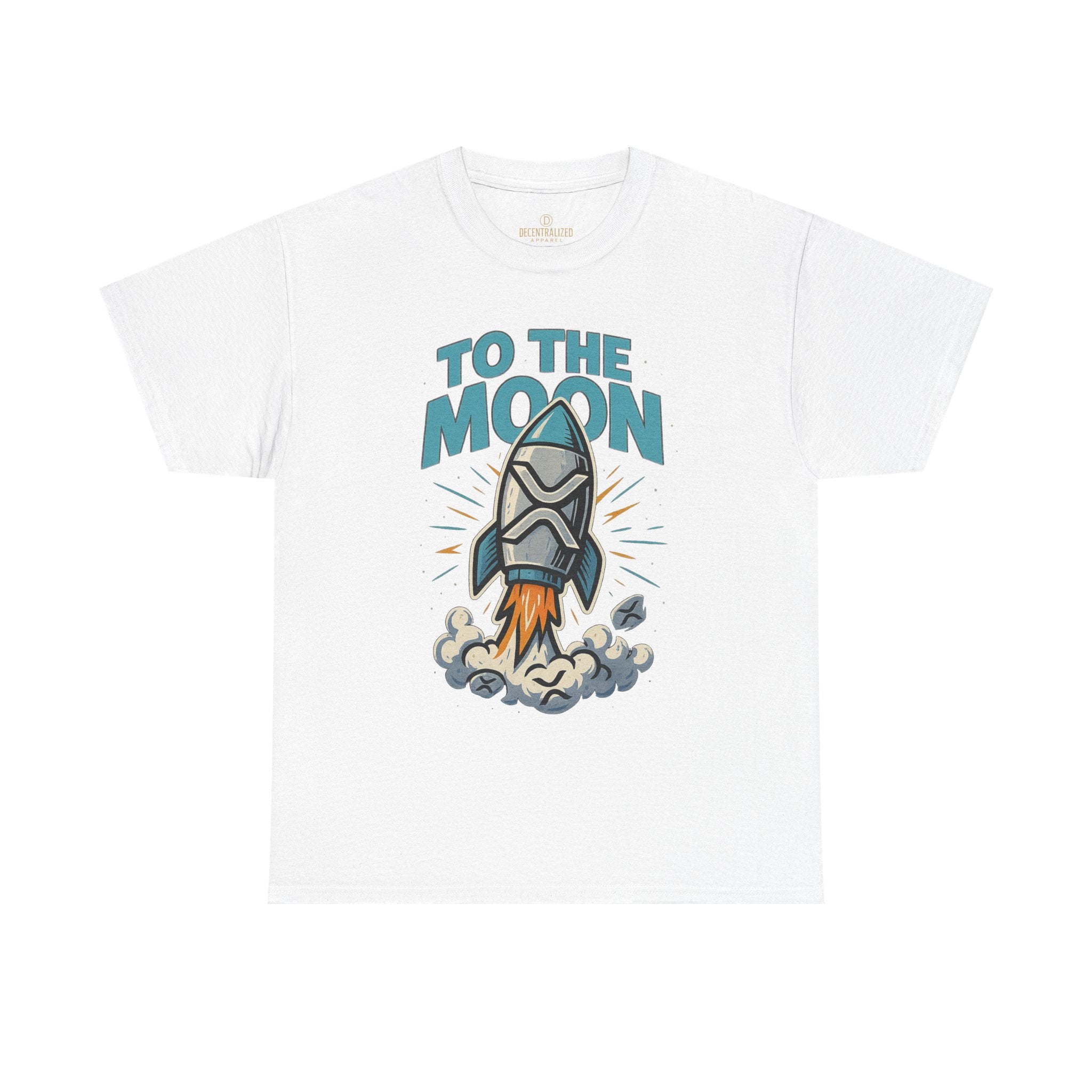 To The Moon Rocket T-Shirt — Space Graphic Tee for Crypto & Space Enthusiasts