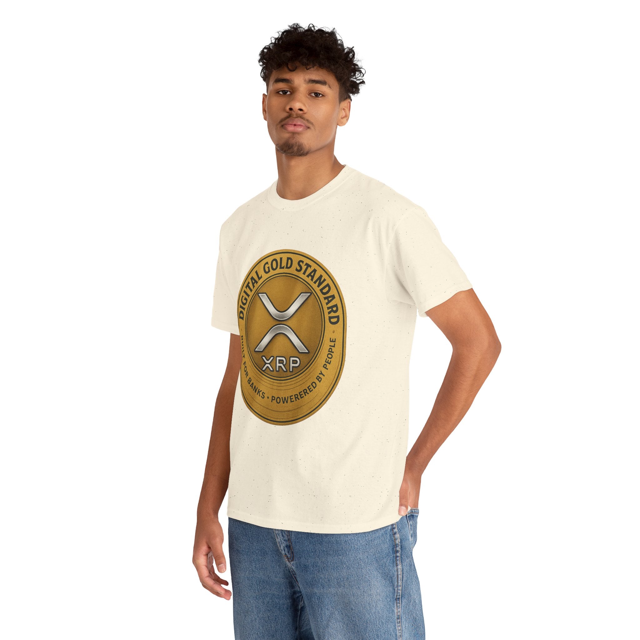 XRP Digital Gold Tee – Cryptocurrency Logo Shirt
