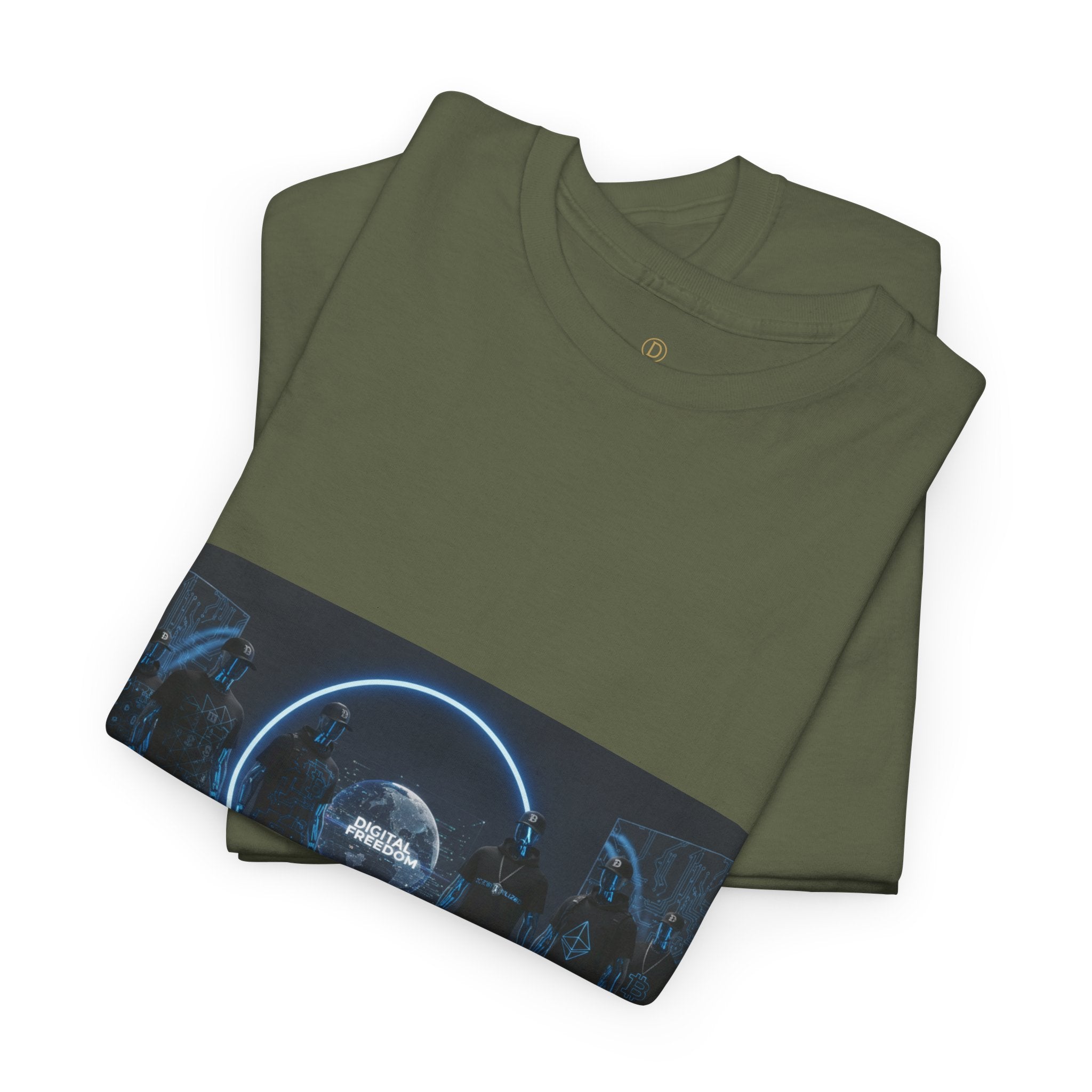 Sci‑Fi Portal Graphic Tee — Futuristic Neon Crew T-Shirt
