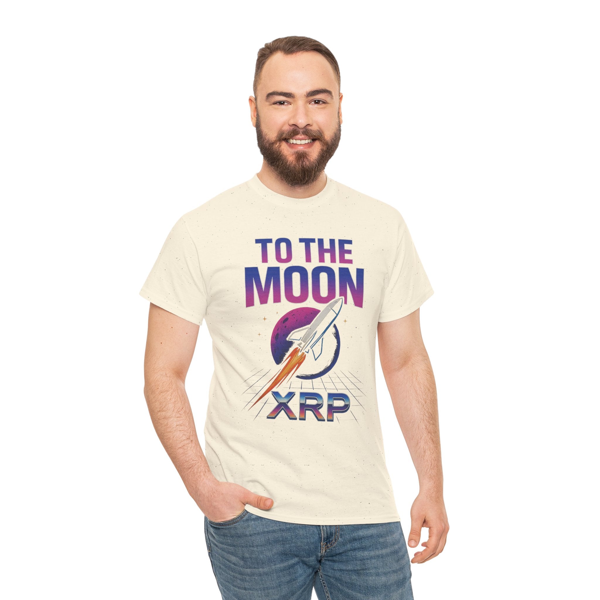 XRP 'To The Moon' T-Shirt — Crypto Investor Rocket Tee