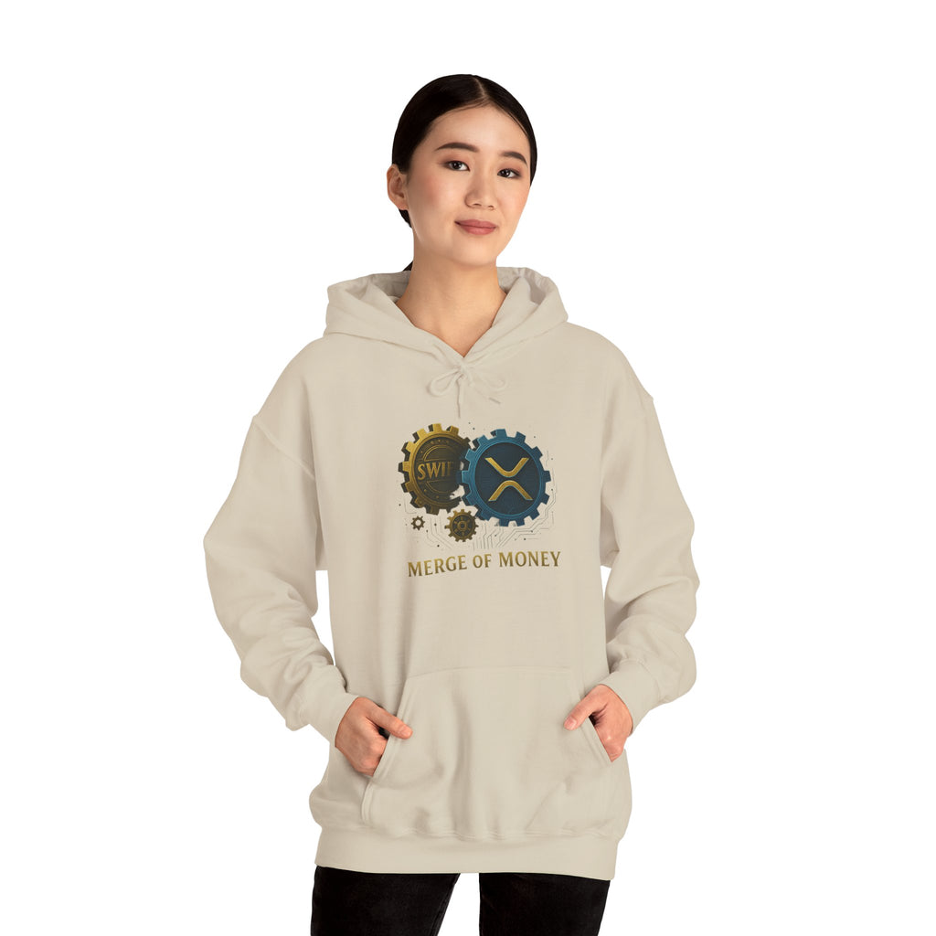 Merge of Money Hoodie — Financial Gears Graphic Pullover