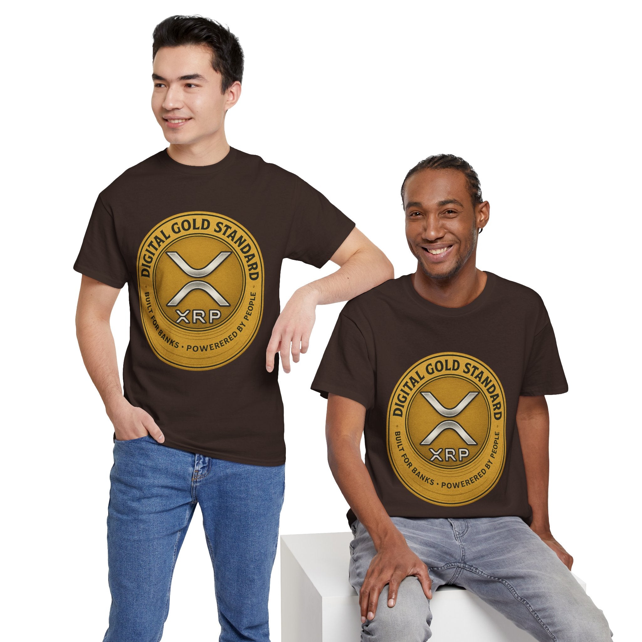 XRP Digital Gold Tee – Cryptocurrency Logo Shirt