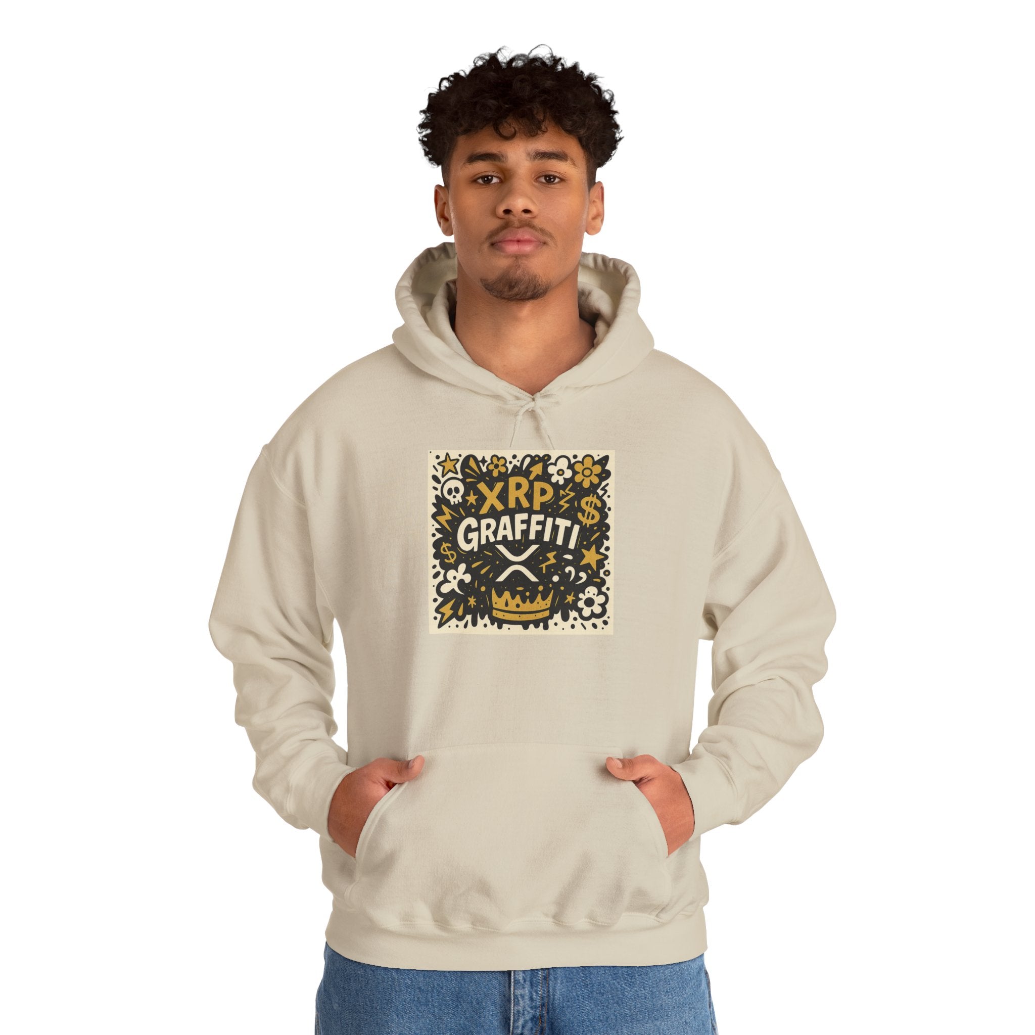XRP Graffiti Hoodie – Street Art Crypto Sweatshirt