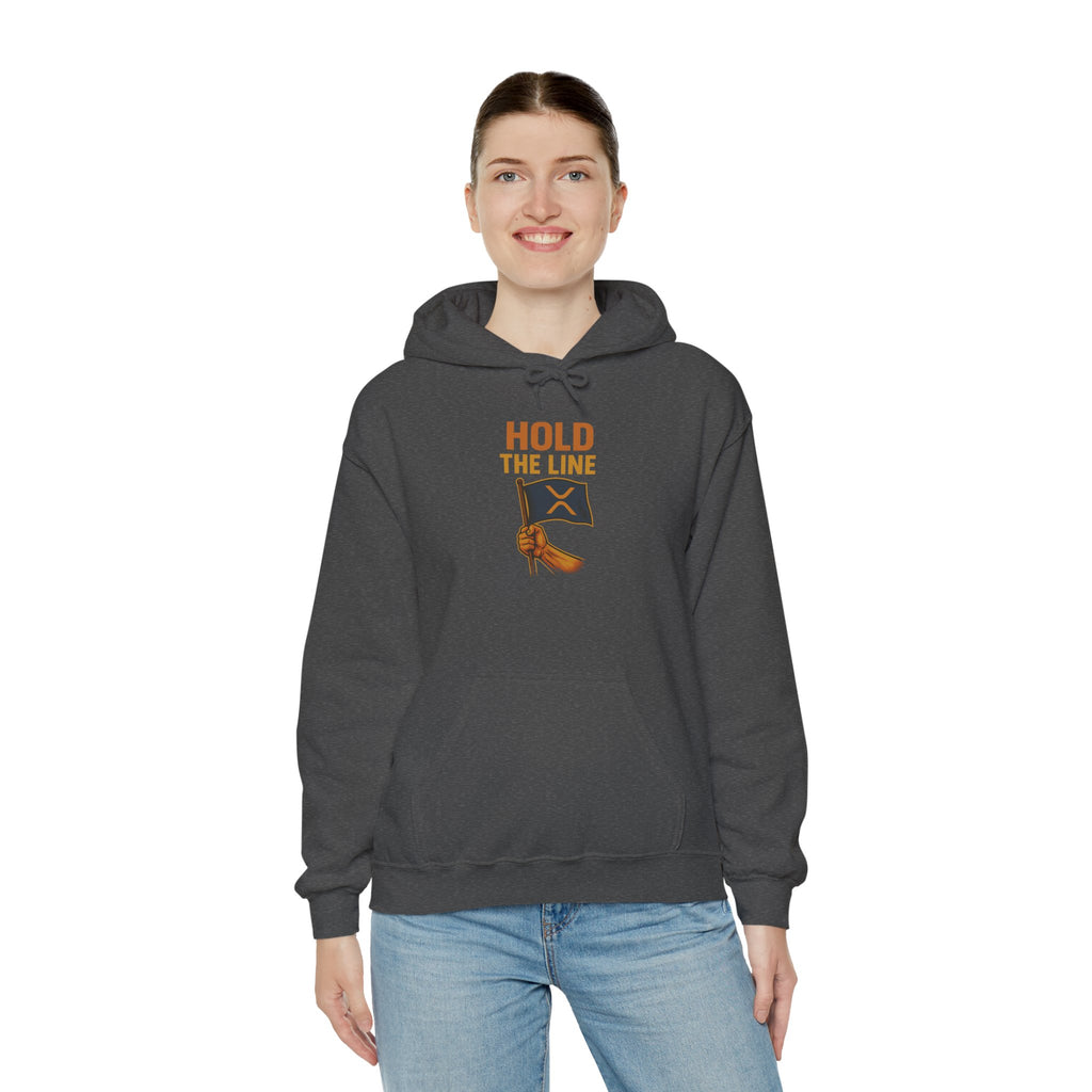 Hold The Line Hoodie — Flag & Fist Graphic Pullover