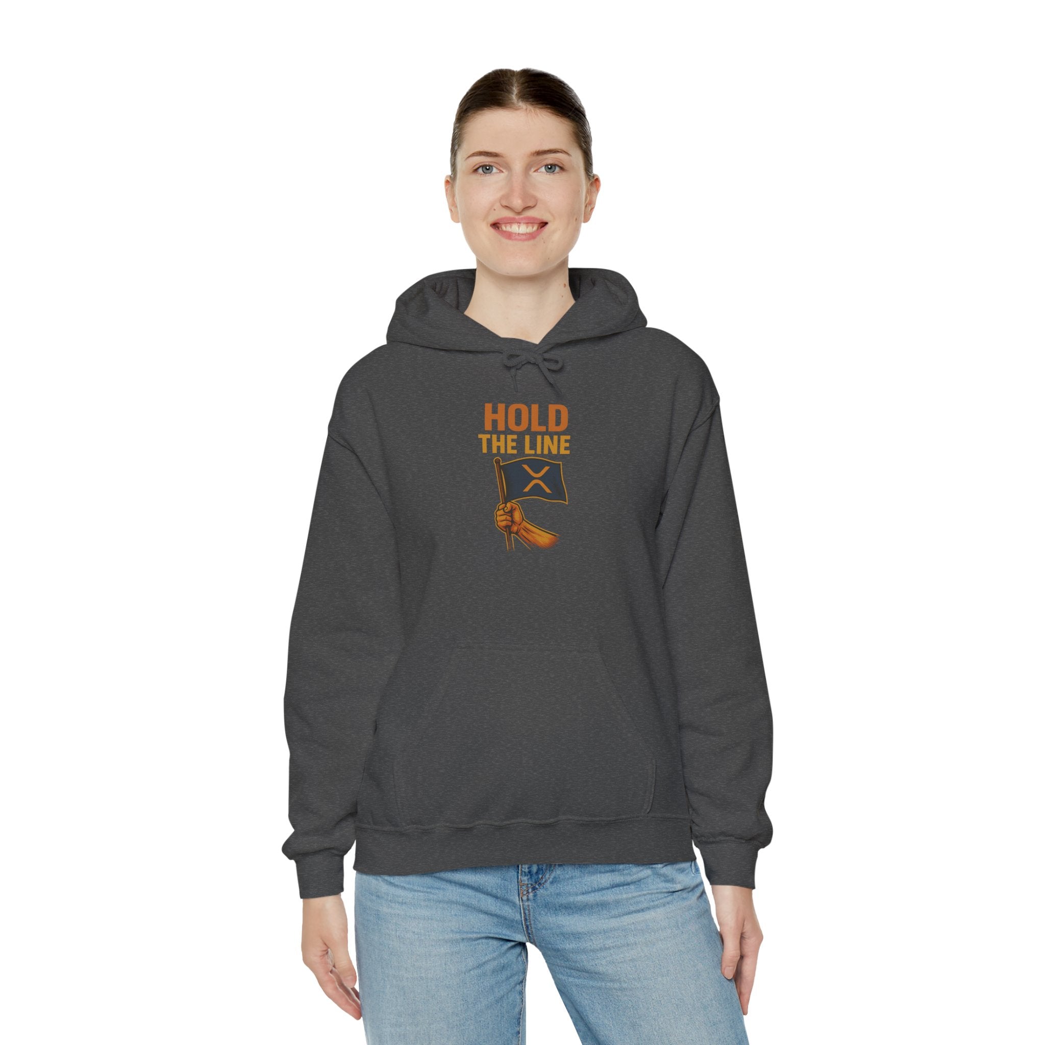 Hold The Line Hoodie — Flag & Fist Graphic Pullover