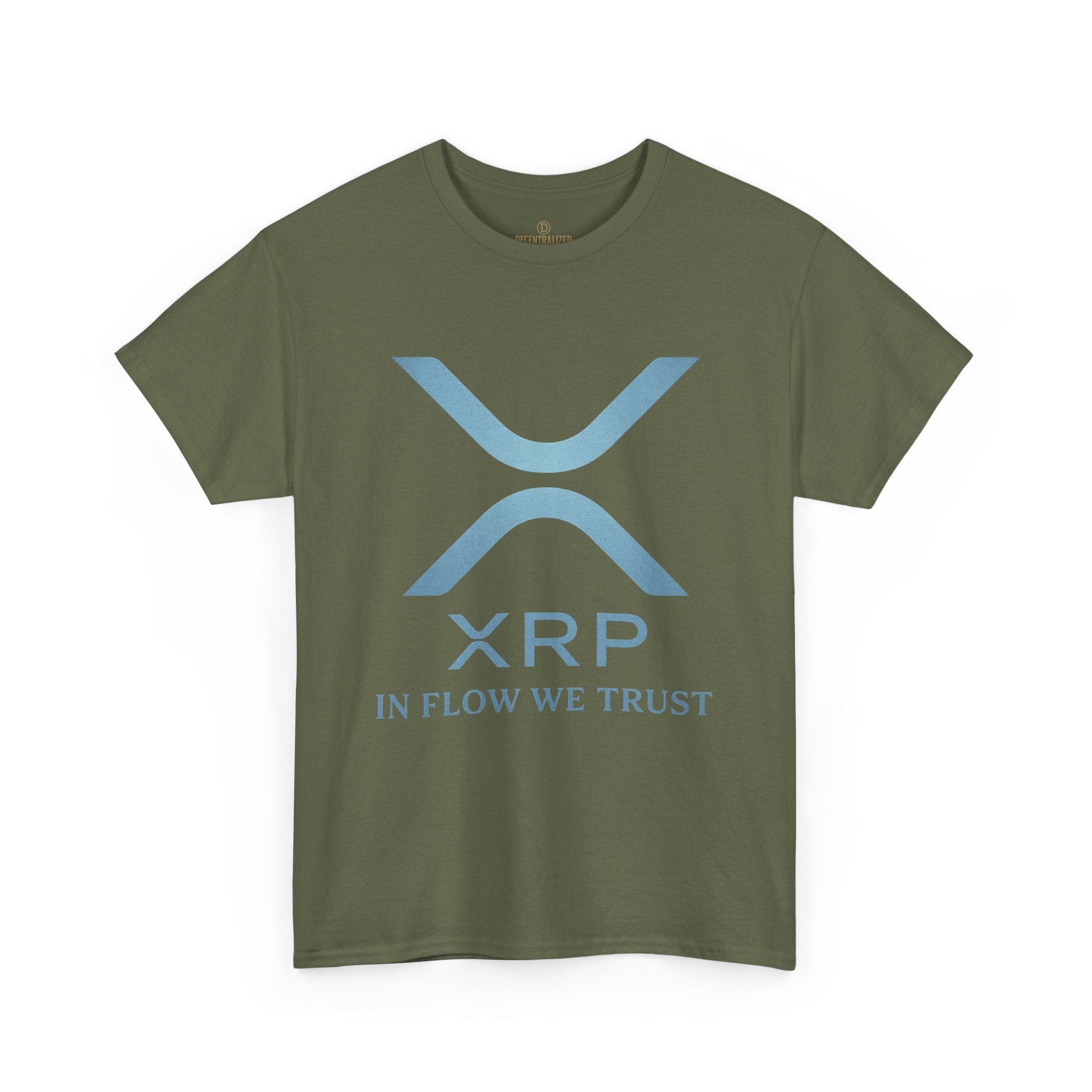 XRP Crypto Tee — "In Flow We Trust" Ripple Logo T-Shirt