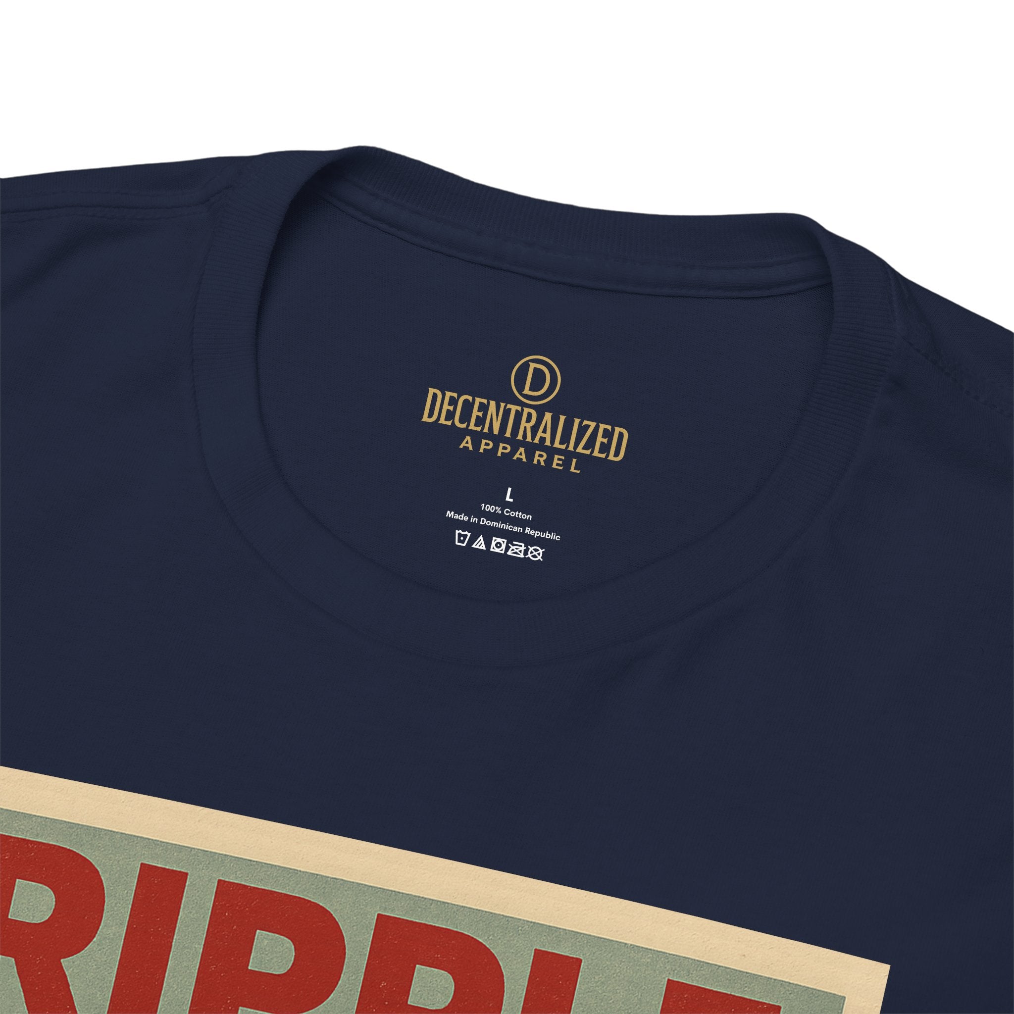 Ripple Effect Tee — Vintage Wave XRP Crypto Graphic T-Shirt