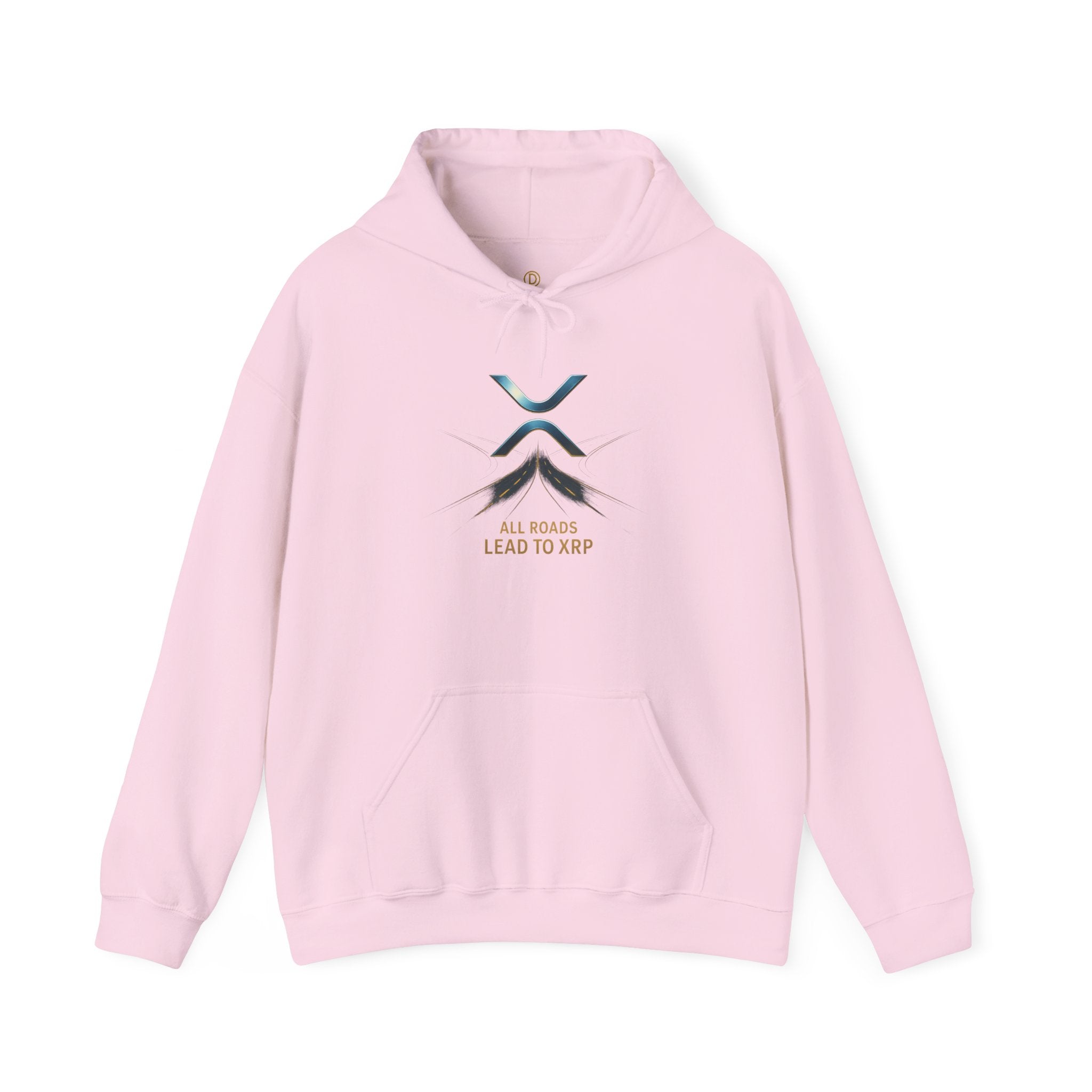 XRP Logo Hoodie — "All Roads Lead to XRP" Minimal Crypto Hoodie