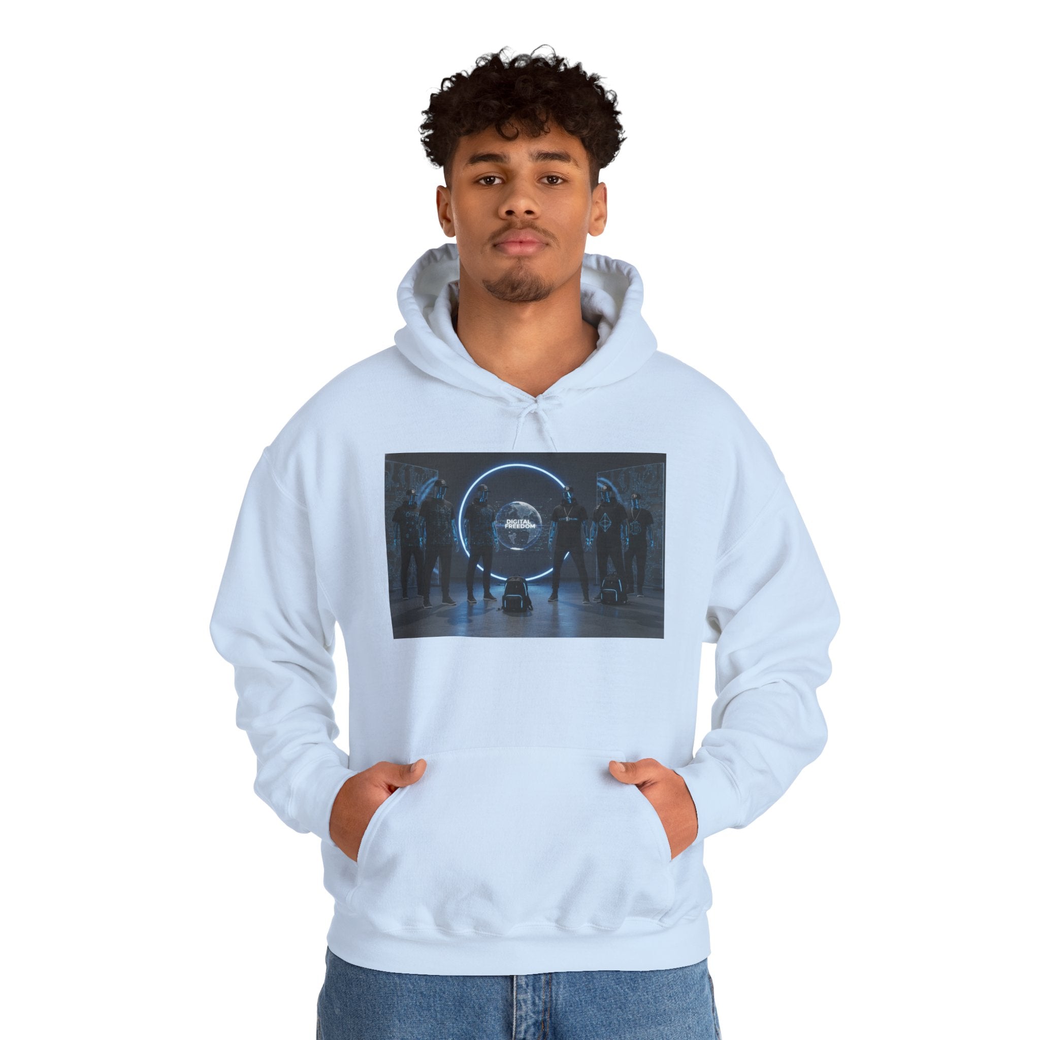 Futuristic Neon Portal Hoodie – Cyberpunk Sci‑Fi Crew Graphic Sweatshirt