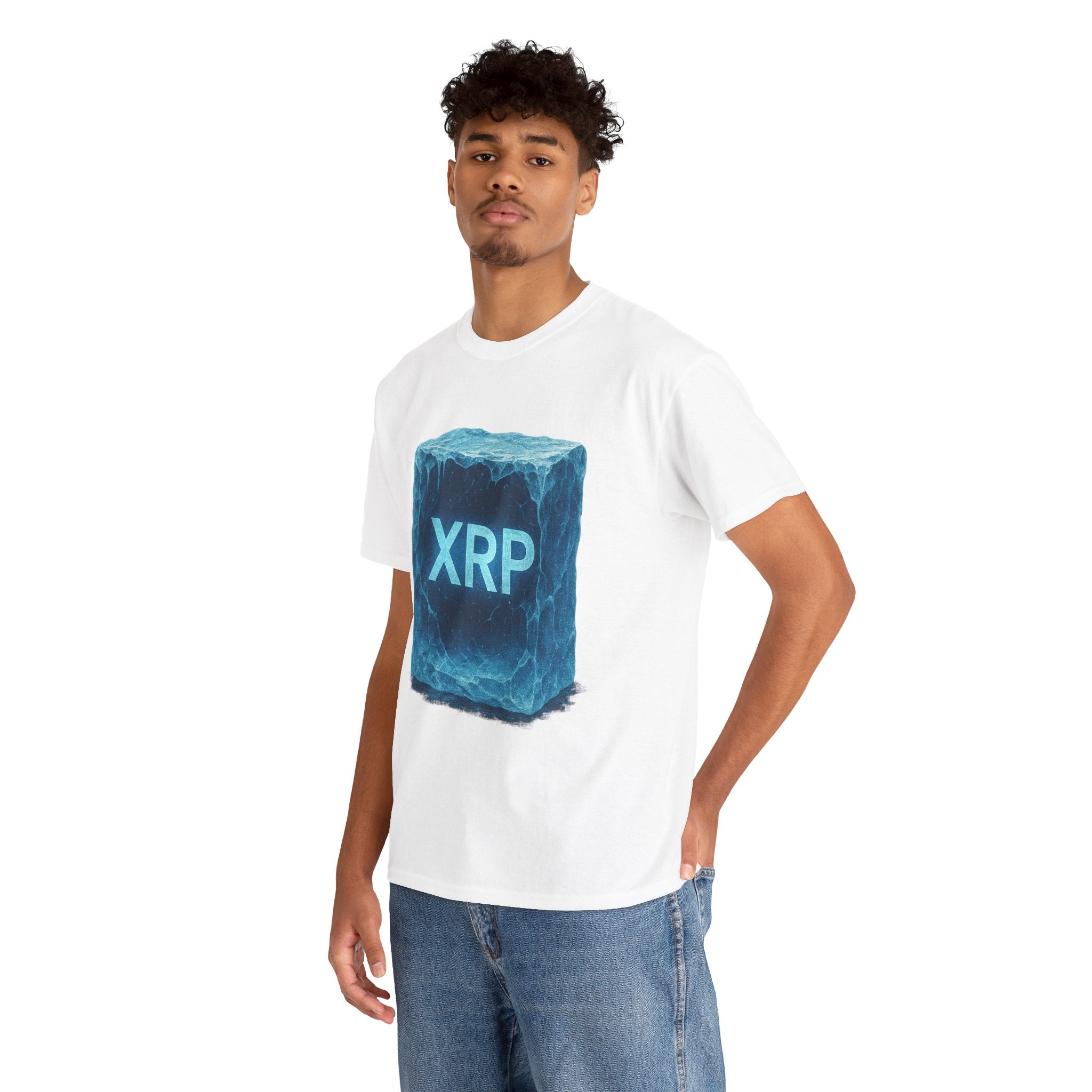 XRP Ice Block Tee — Crypto Ripple Logo T-Shirt