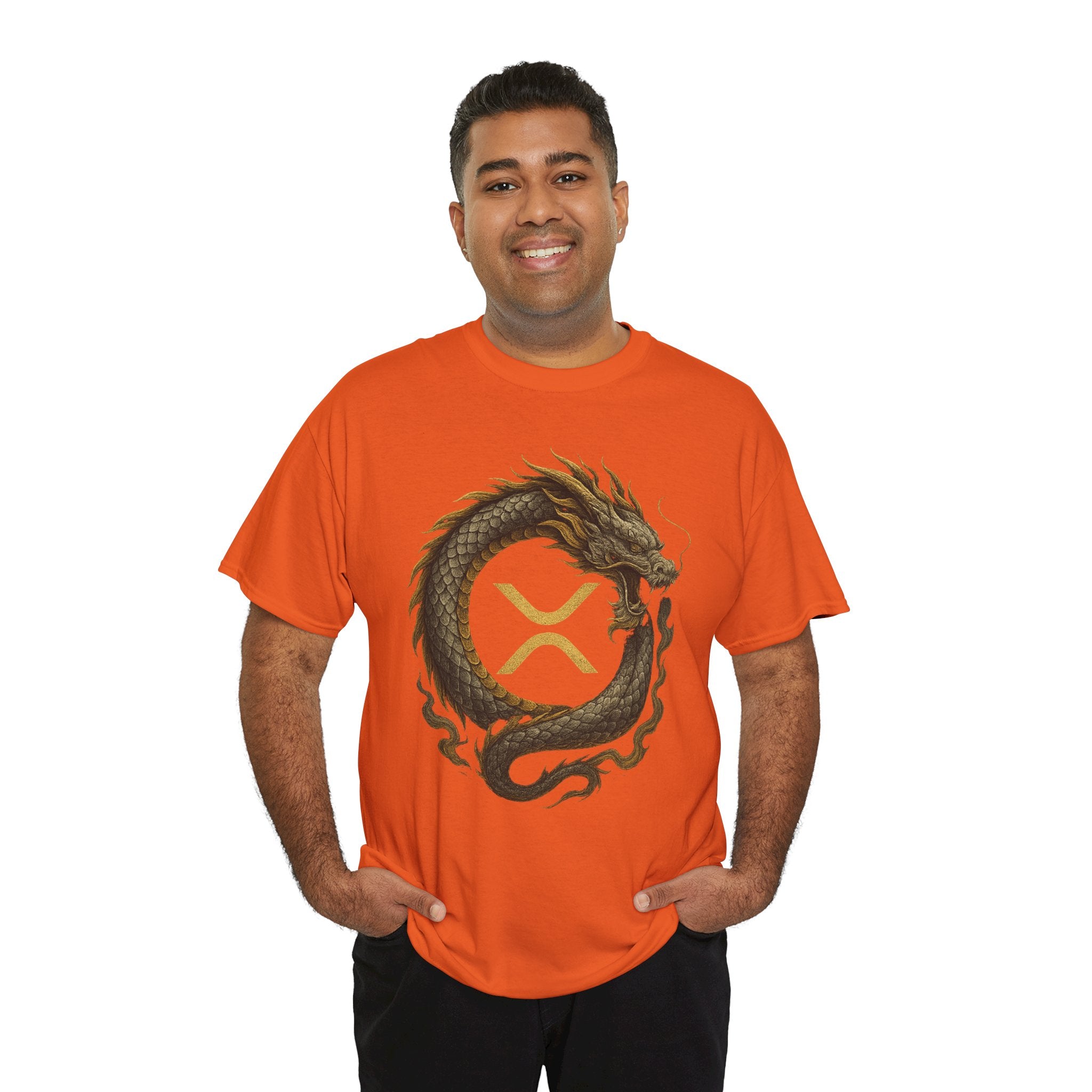 Dragon XRP Logo T-Shirt — Crypto XRP Circle Dragon Graphic Tee