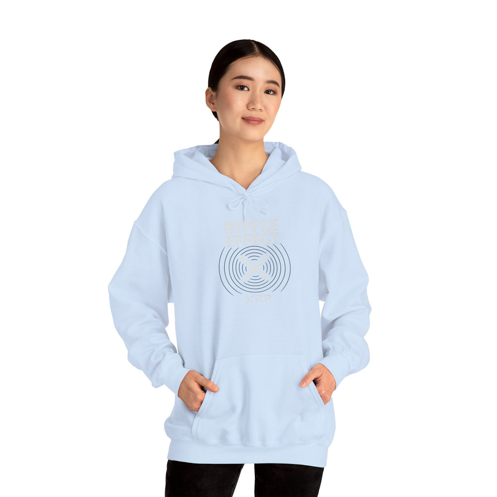 Ripple Effect Hoodie — Minimal Concentric Wave Graphic Sweatshirt