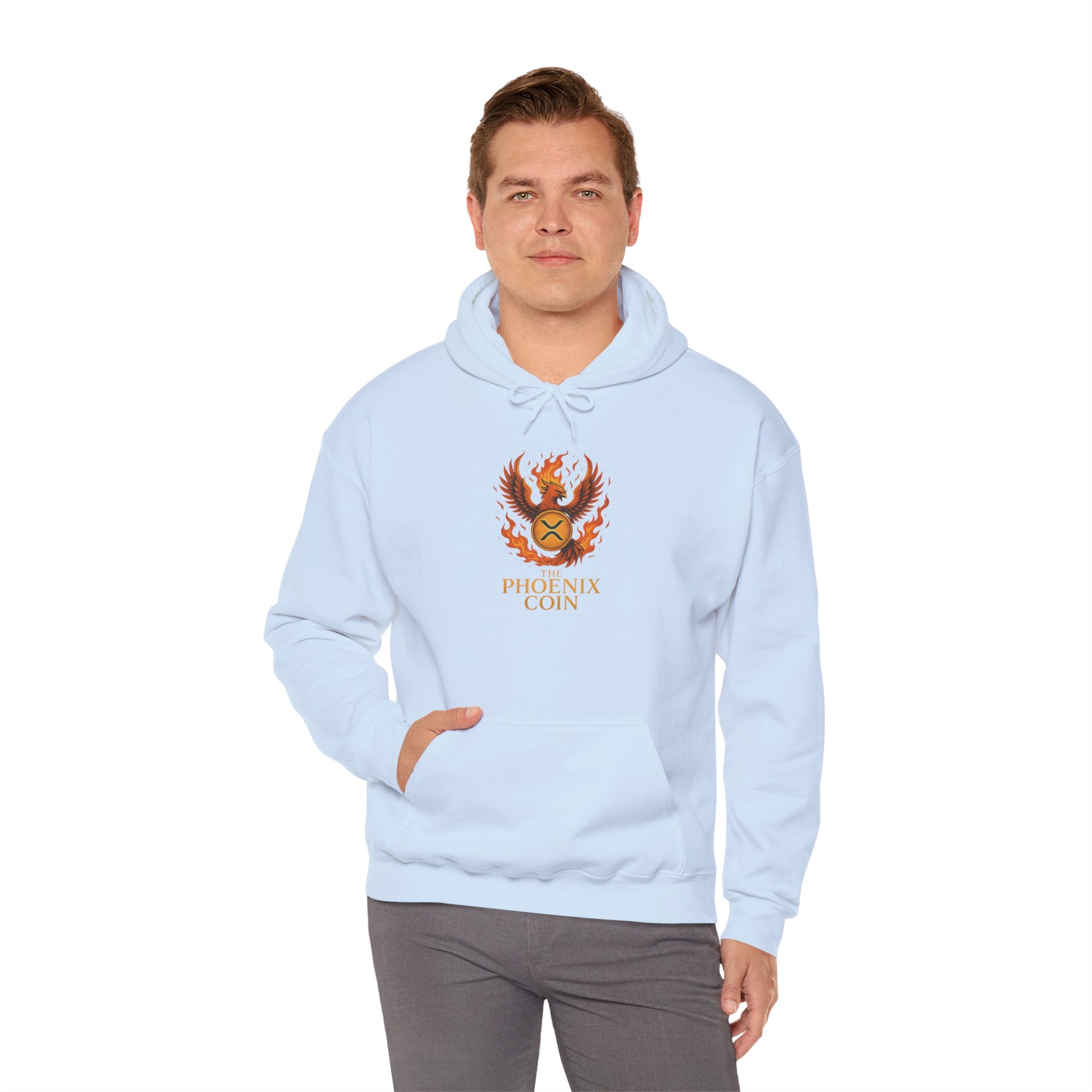 Phoenix Coin Hoodie — Fiery Phoenix Crest Sweatshirt
