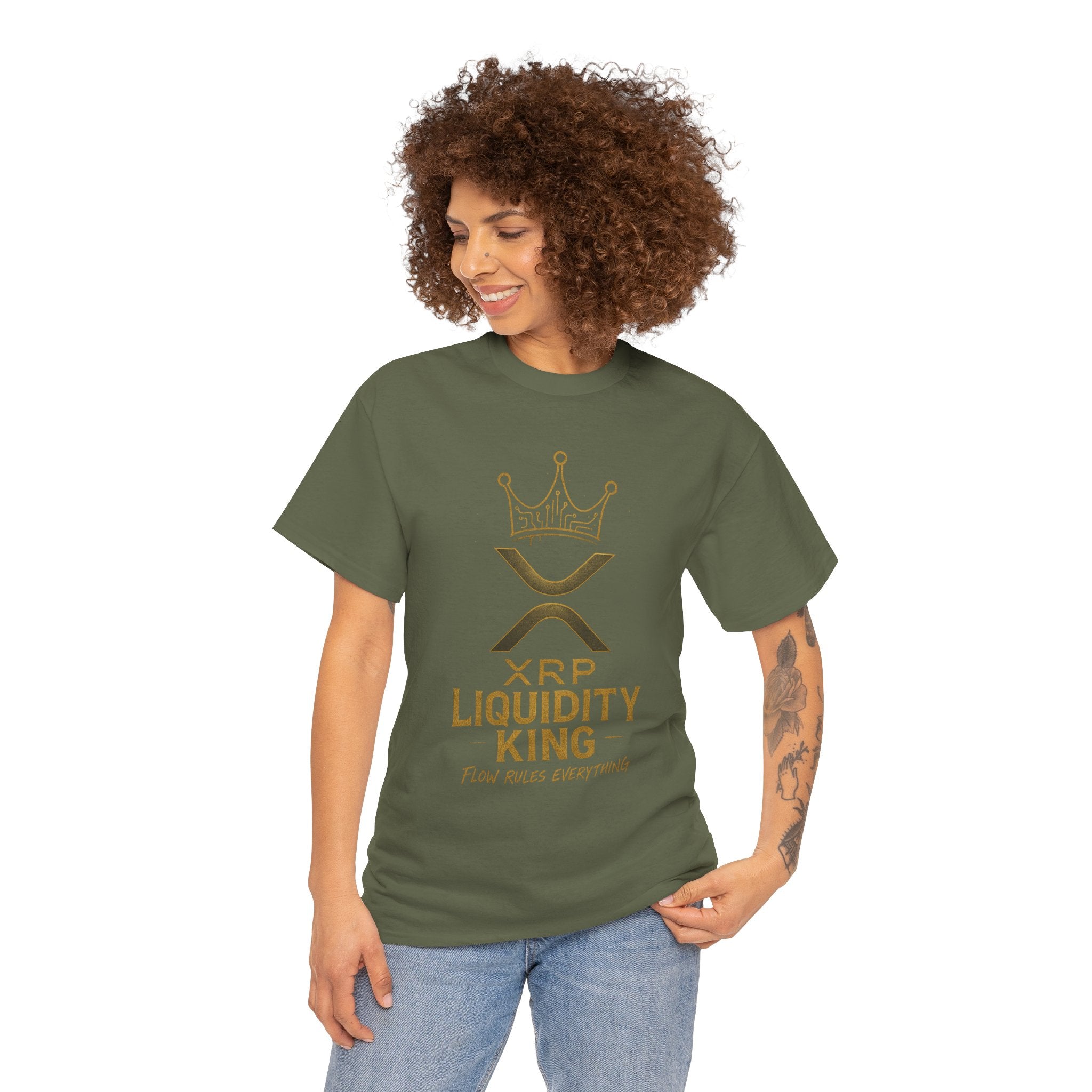 XRP Liquidity King Tee — Crypto Crown T-Shirt
