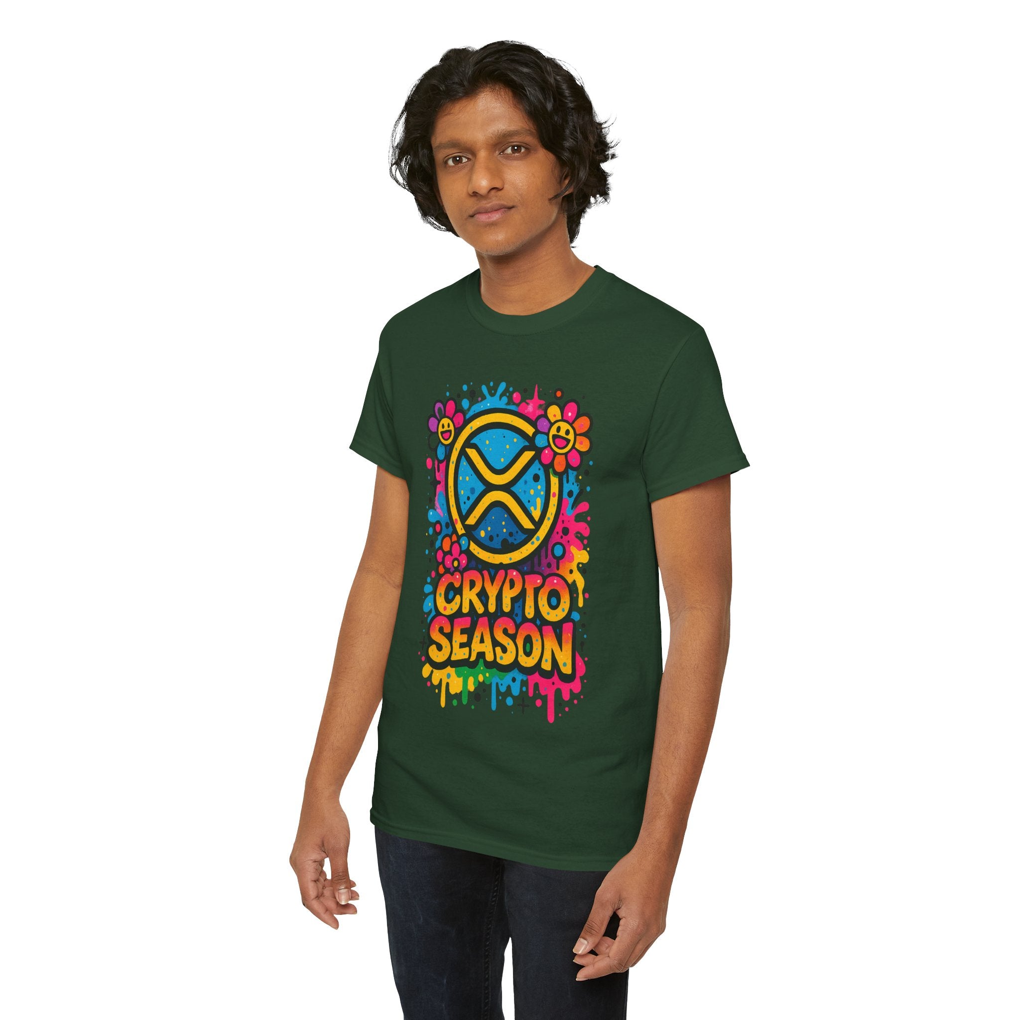 Crypto Season T-Shirt — Colorful Ripple XRP Logo Tee