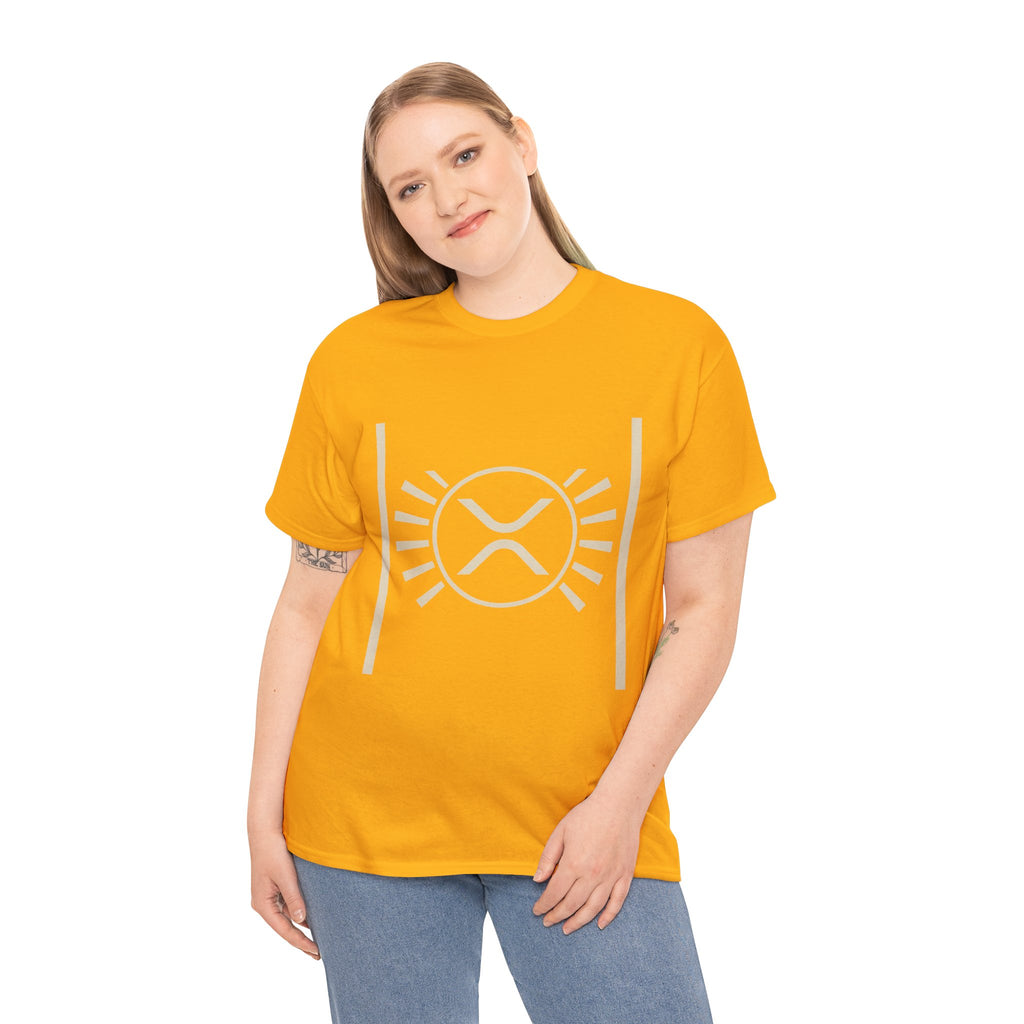 XRP Sun Logo T‑Shirt — Minimal Crypto Ripple Tee