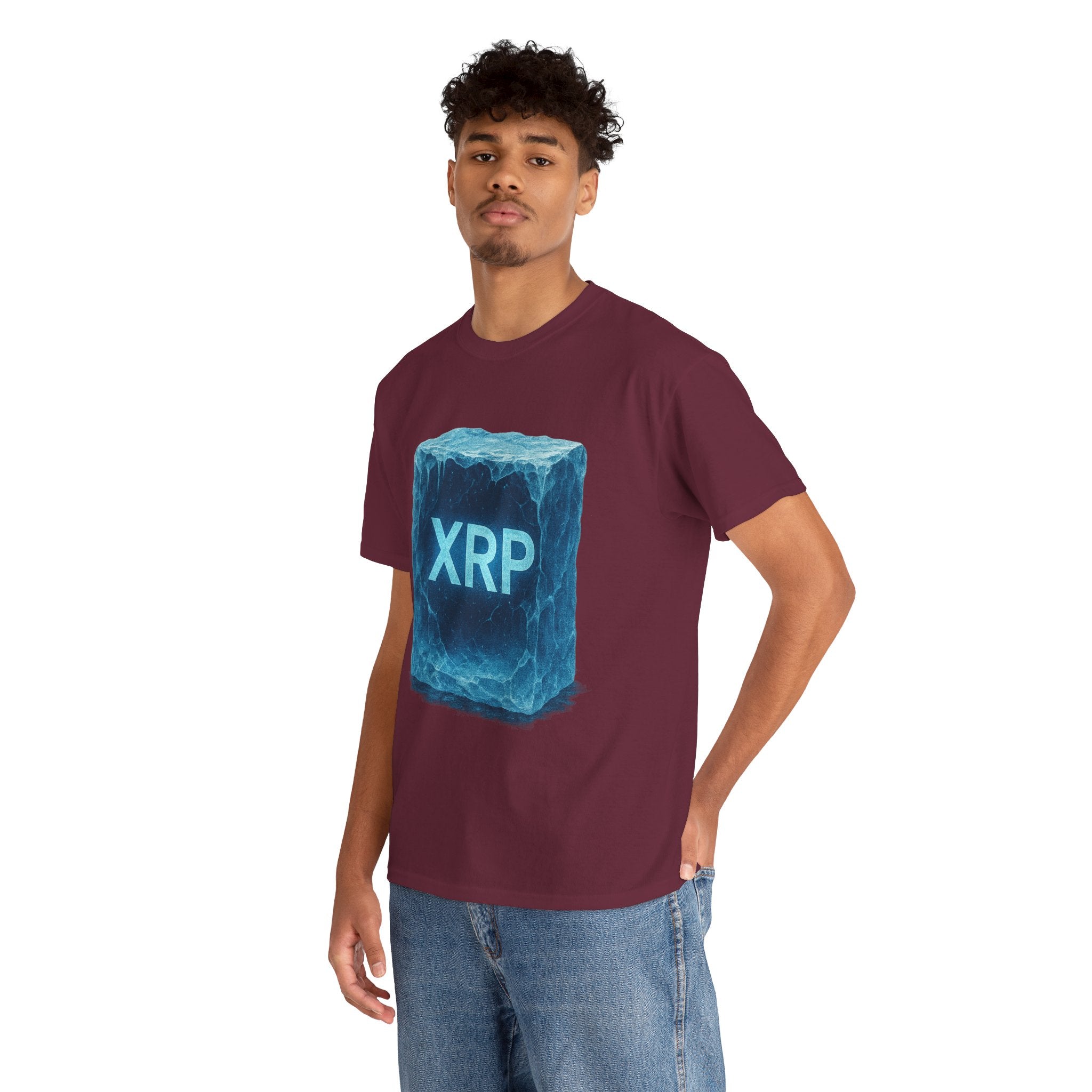 XRP Ice Block Tee — Crypto Ripple Logo T-Shirt
