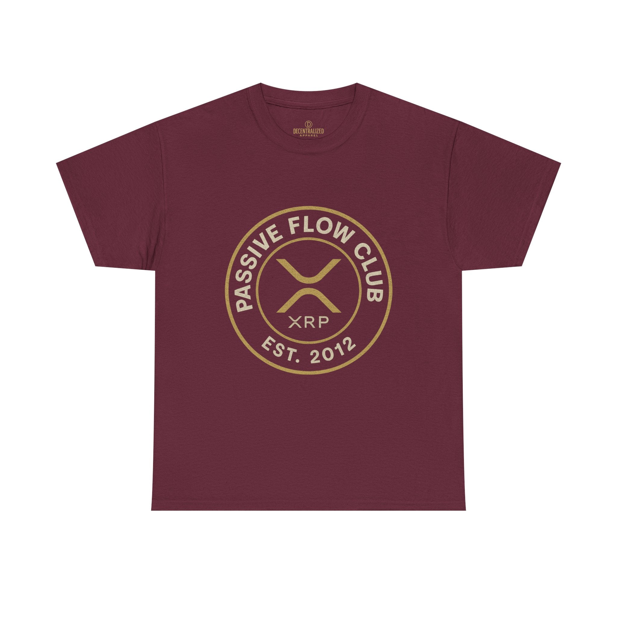 XRP Passive Flow Club T‑Shirt — Crypto Logo Tee (Est. 2012)