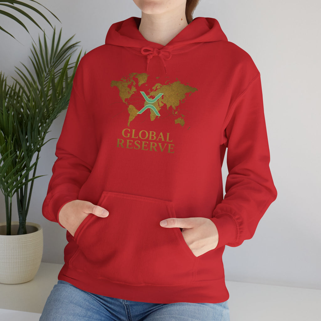 Global Reserve Hoodie — World Map Logo Pullover