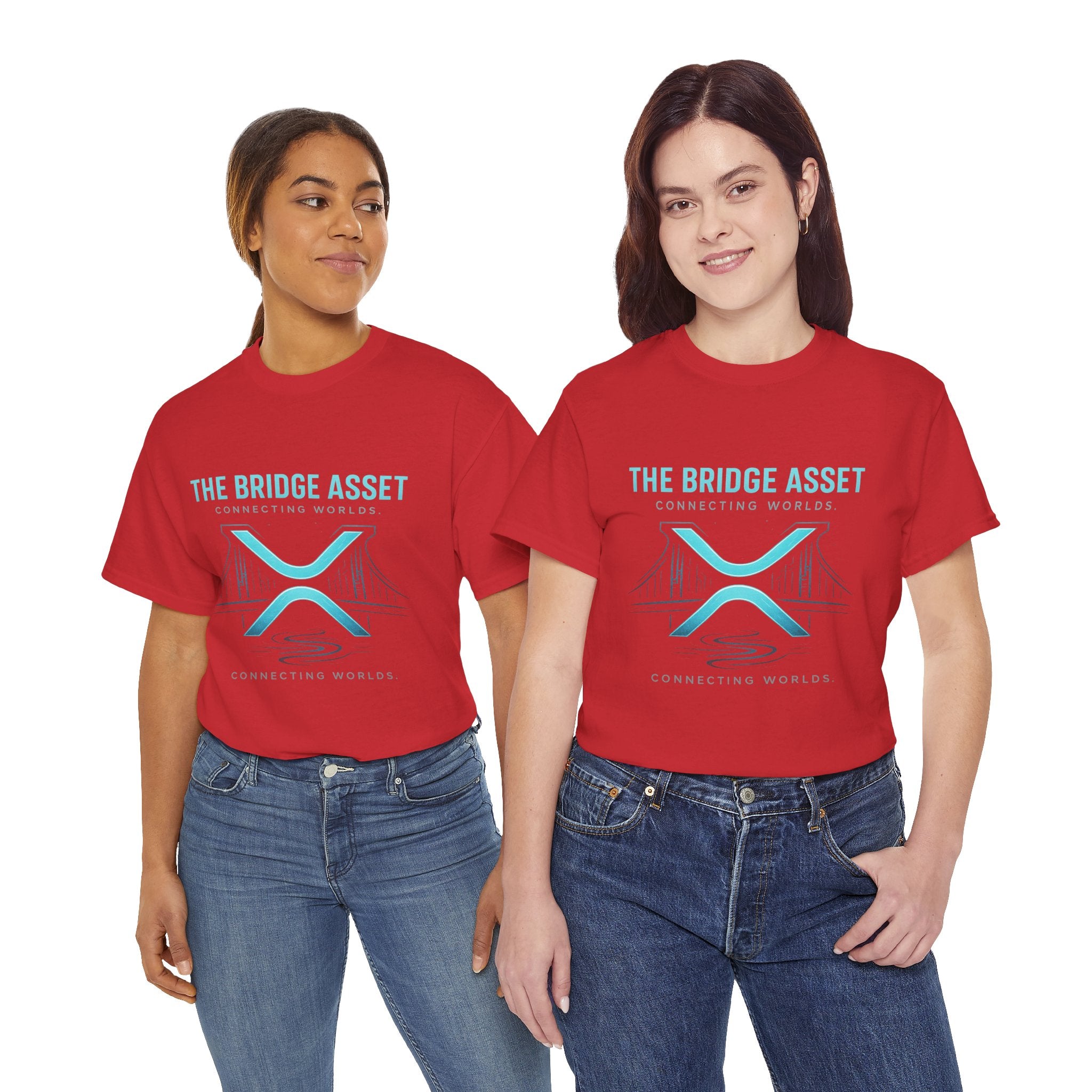 The Bridge Asset Tee – 'Connecting Worlds' Crypto Ripple X Logo T-Shirt