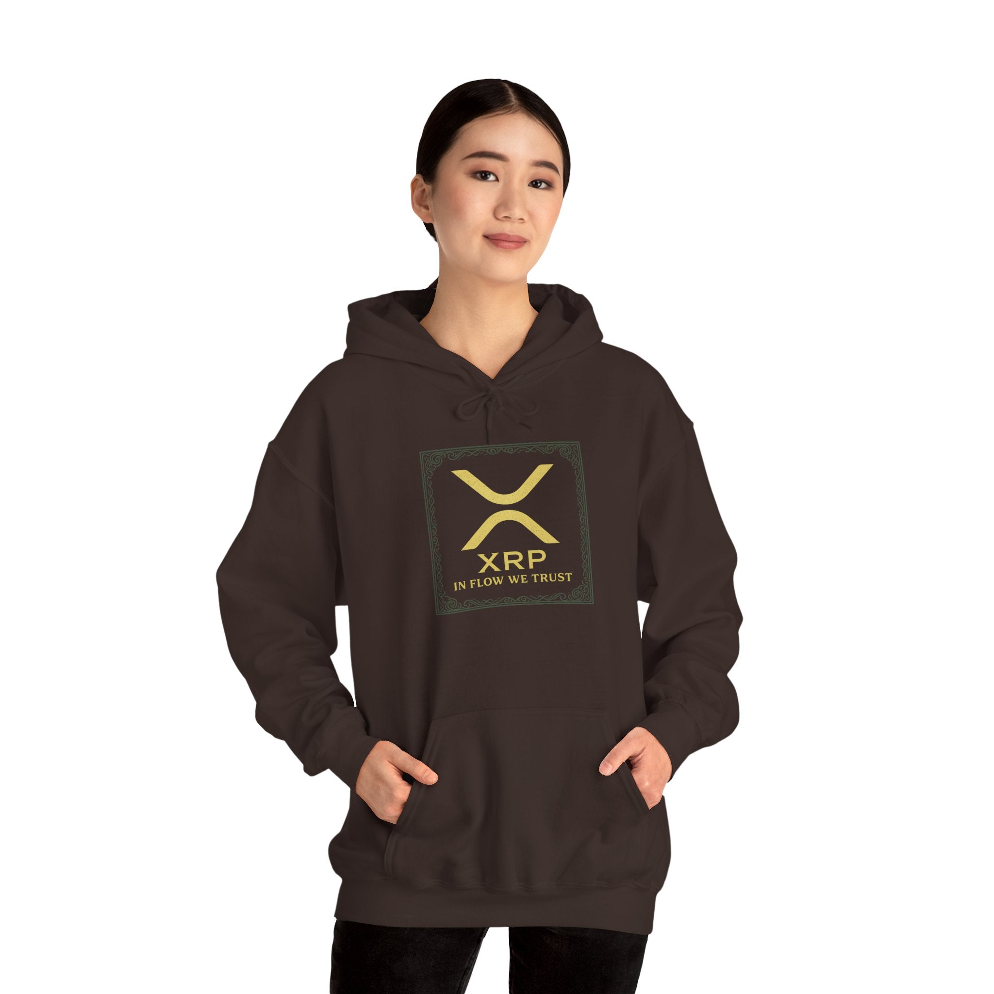 XRP Logo Hoodie – Gold Cryptocurrency Sweatshirt