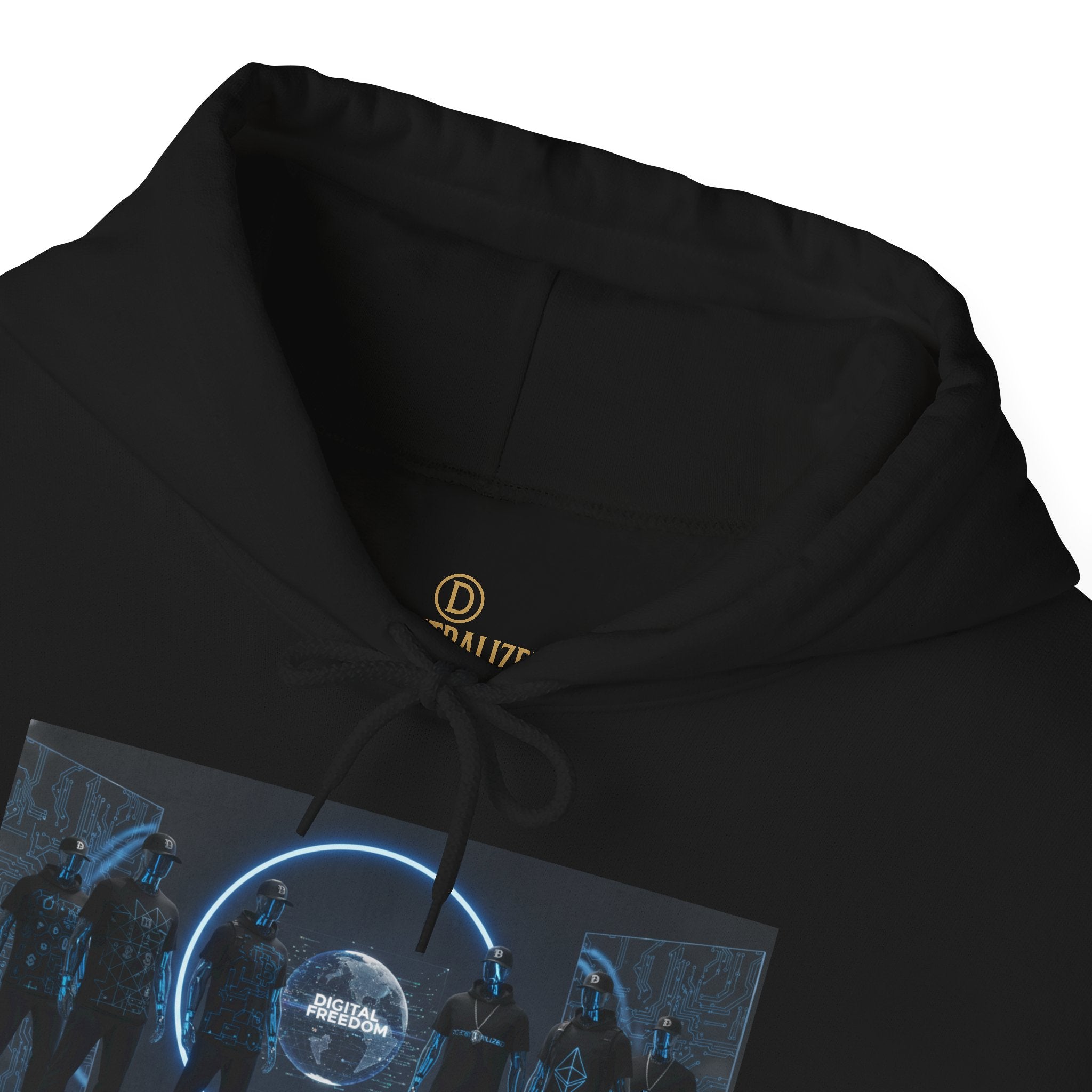 Futuristic Neon Portal Hoodie – Cyberpunk Sci‑Fi Crew Graphic Sweatshirt