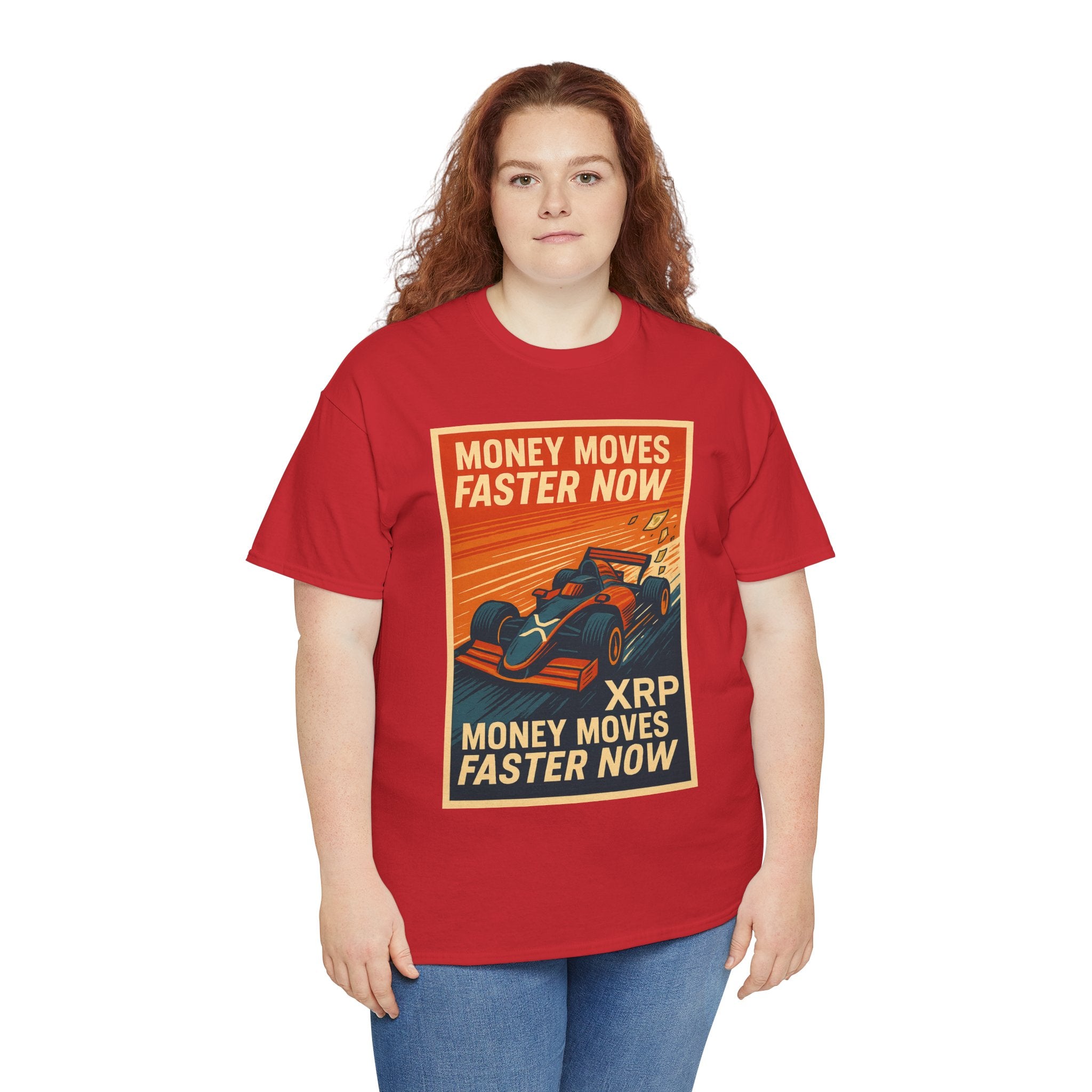 XRP 'Money Moves Faster Now' Racing Tee — Crypto Enthusiast T-Shirt